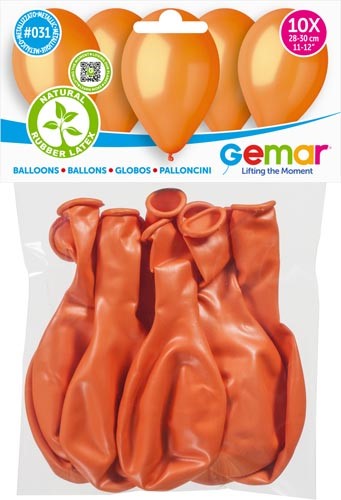PEARL ORANGE BALLOONS 30CM