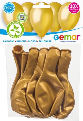 GOLDEN BALLOONS 28 CM