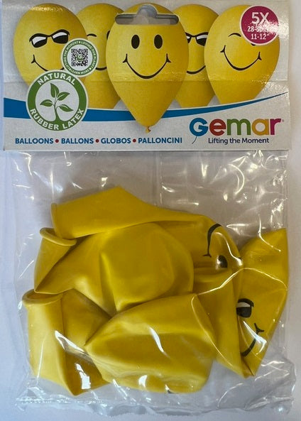 Smile Balloons 5 Pcs