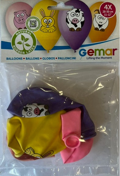 FARM FRIENS 4 PIECES 30 CM