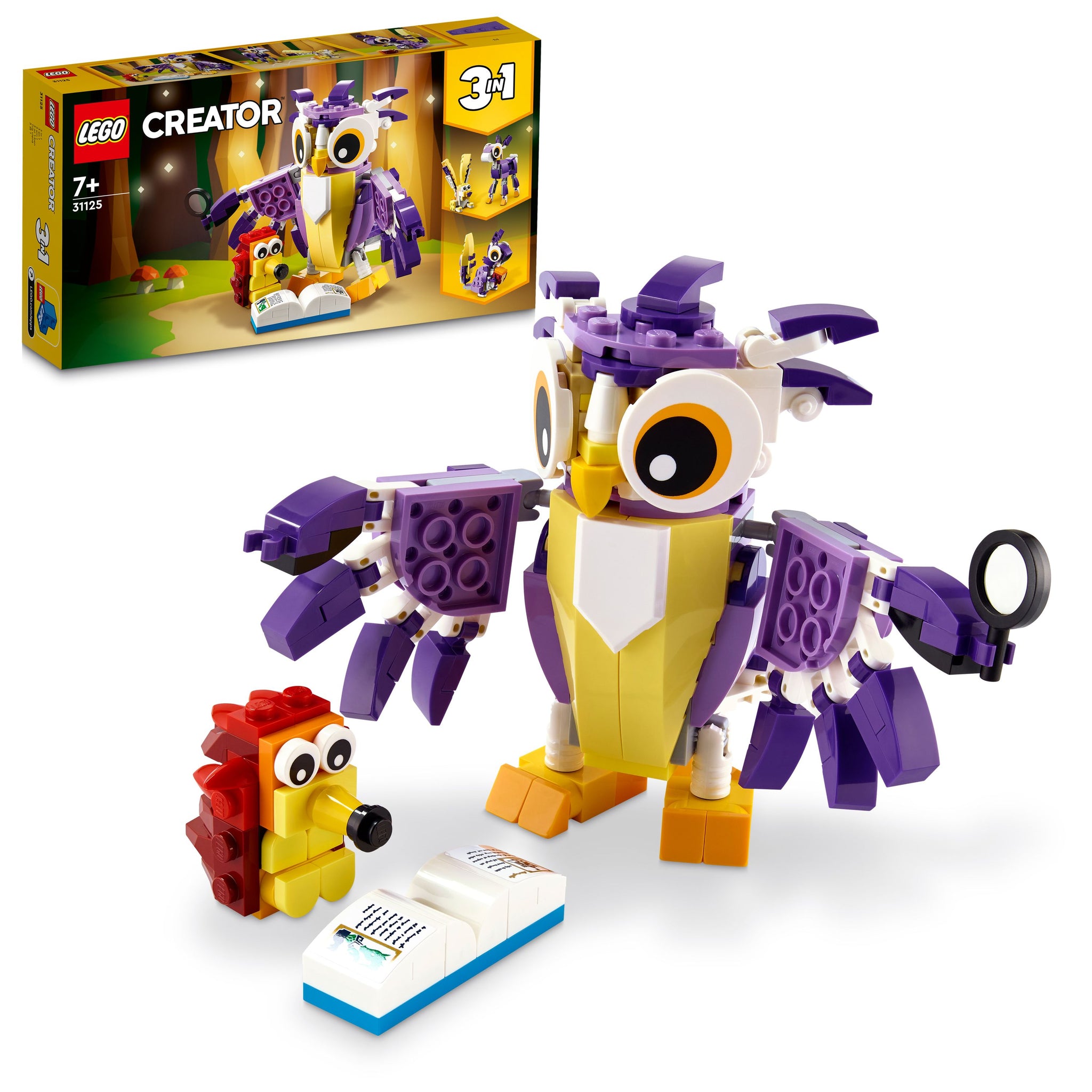 مجموعة مخلوقات الغابة الخرافية 3 في 1 رقم 31125 من LEGO® Creator (175 قطعة)