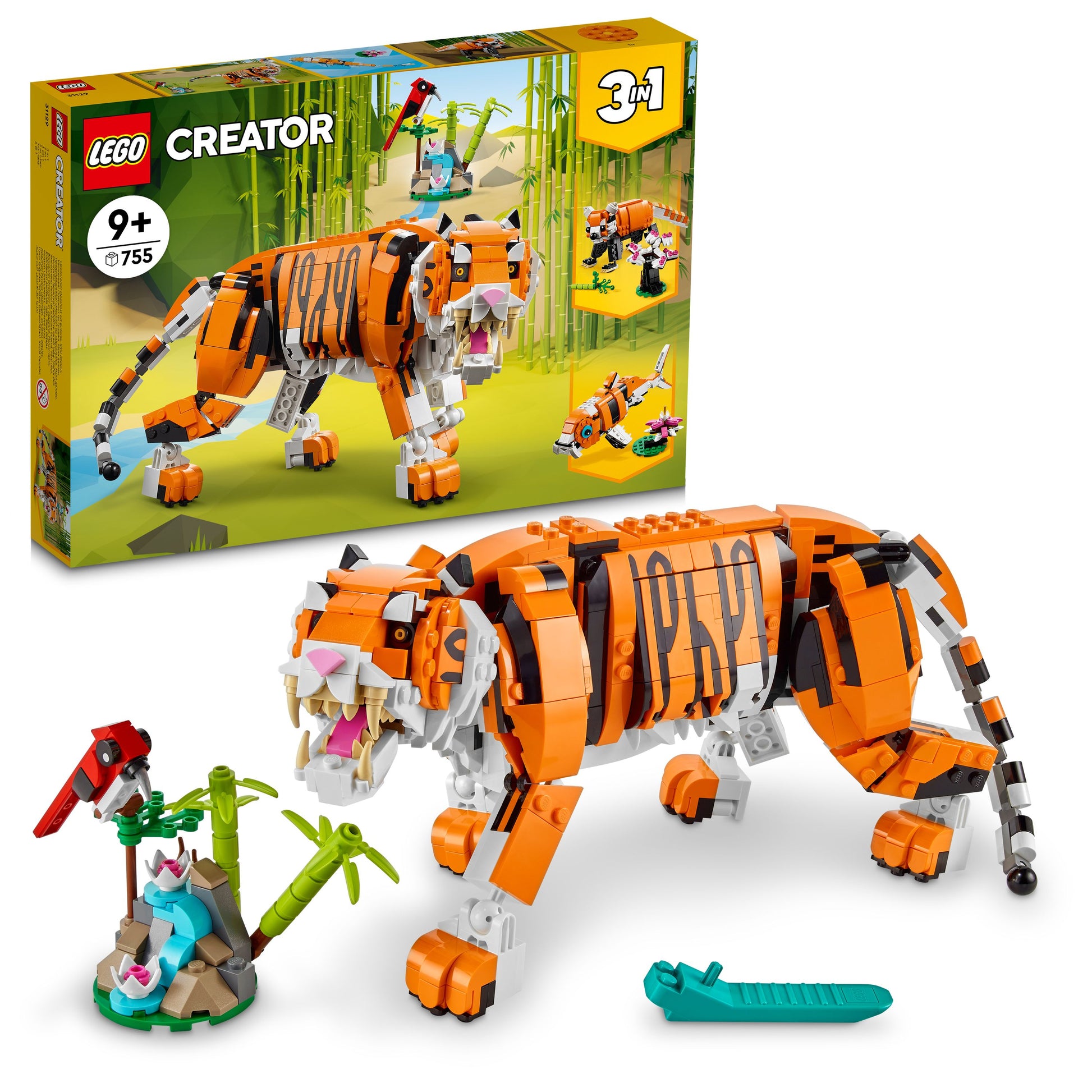 LEGO® Creator 3in1 Majestic Tiger 31129 Building Kit (755 Pieces)