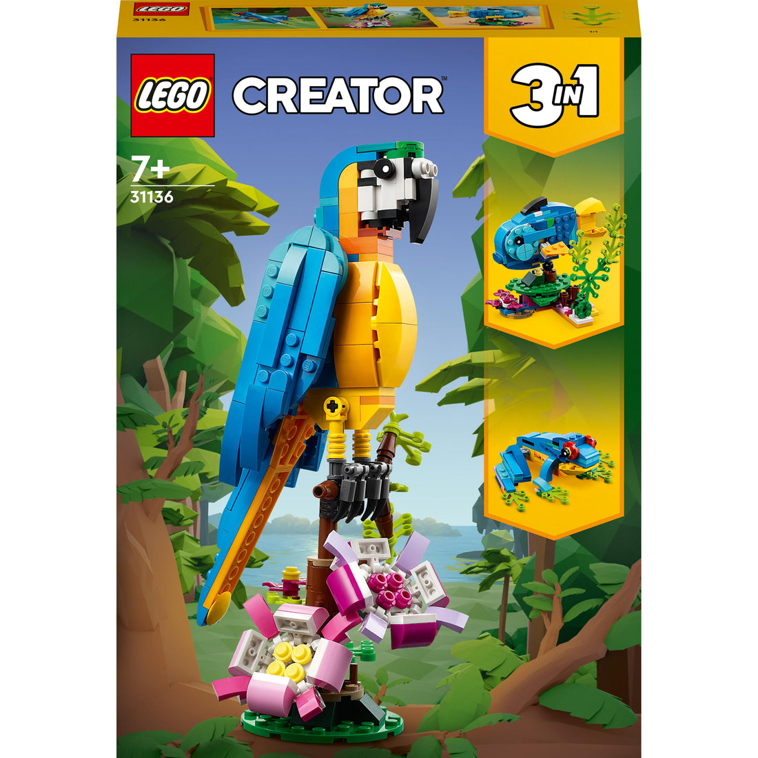 LEGO® Creator Exotic Parrot 31136 Building Toy Set (253 Pieces)