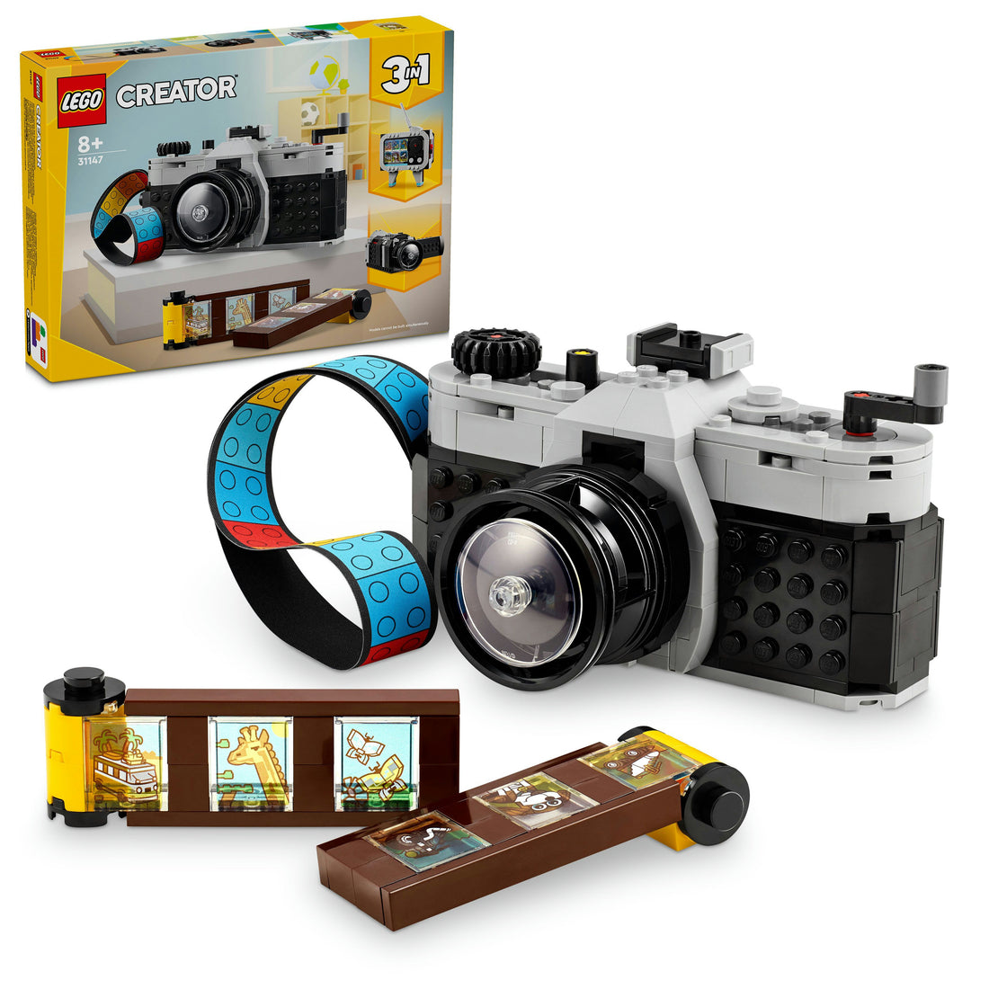 لعبة الكاميرا التقليدية 3 في 1 رقم 31147 من LEGO® Creator