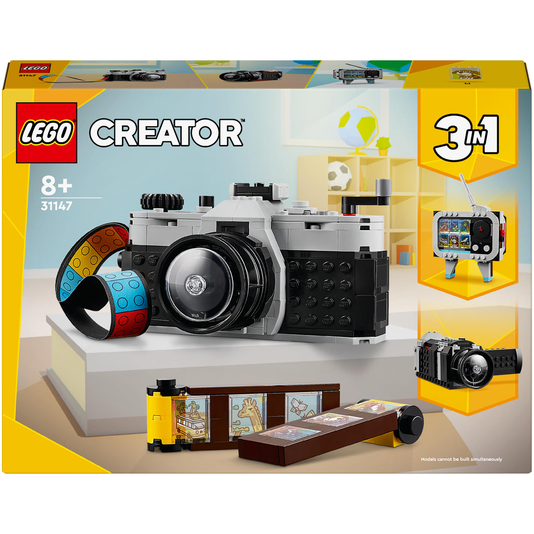 لعبة الكاميرا التقليدية 3 في 1 رقم 31147 من LEGO® Creator