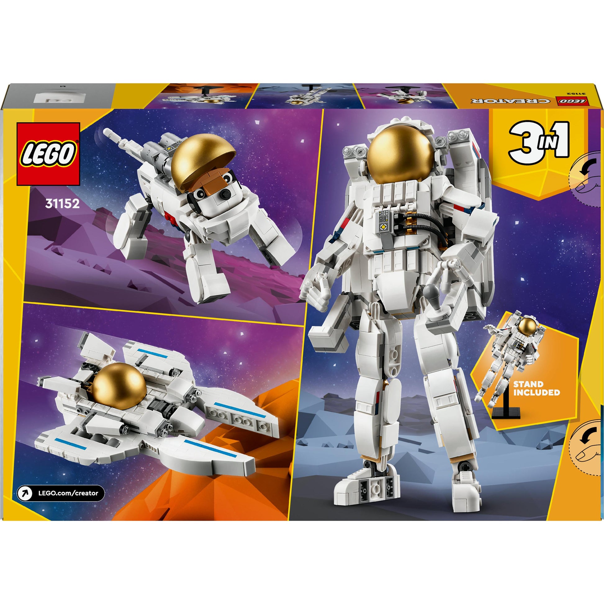 LEGO® Creator Space Astronaut 3in1 Toy Set 31152