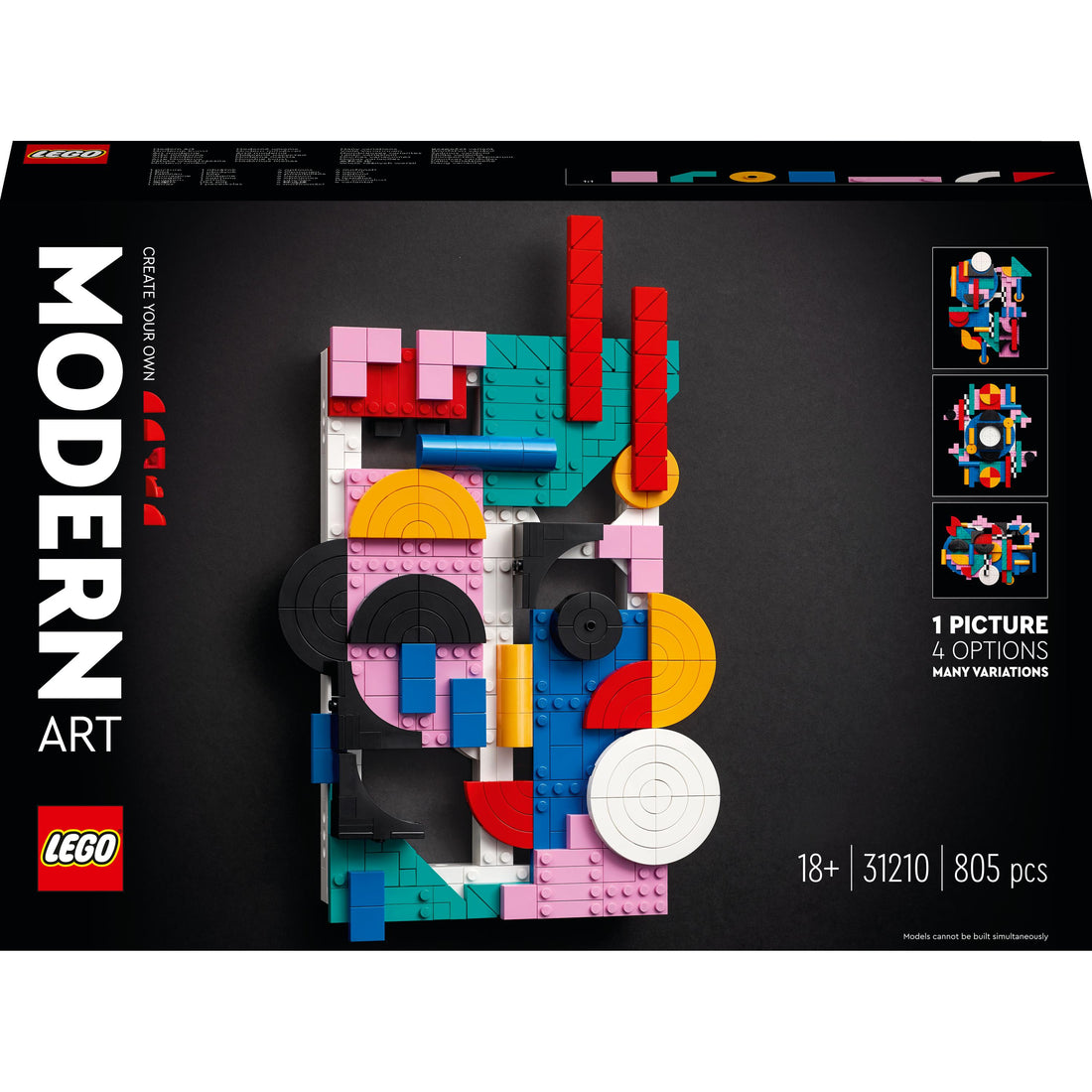 مجموعة بناء الفن الحديث 31210 من LEGO® Art (805 قطعة)