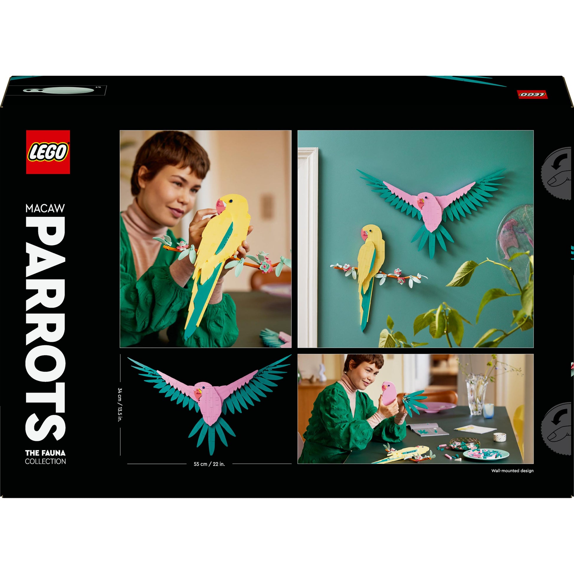 ببغاوات مكاو 31211 - تشكيلة الحيوانات من LEGO® Art
