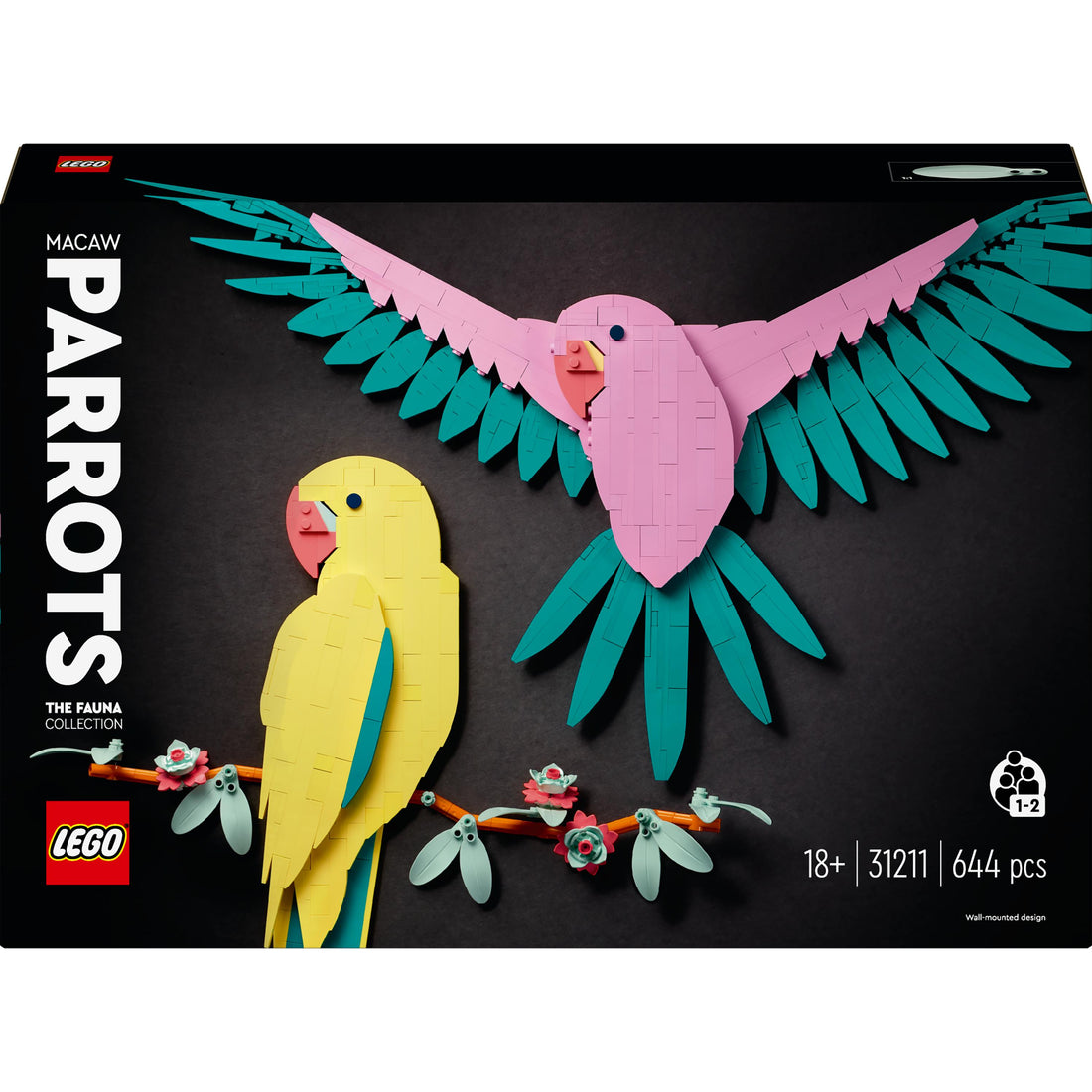 ببغاوات مكاو 31211 - تشكيلة الحيوانات من LEGO® Art