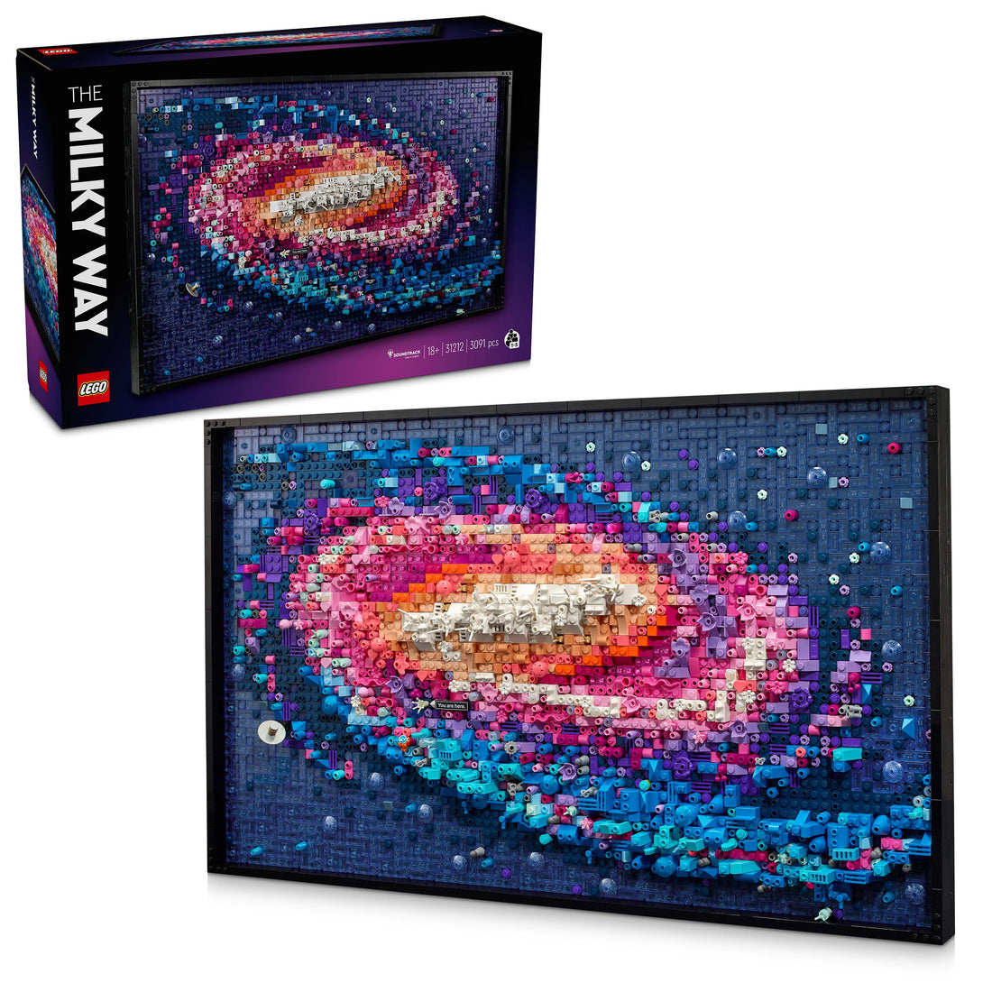 مجموعة لوحة فنية جدارية لمجرّة درب التبانة 31212 من LEGO® Art