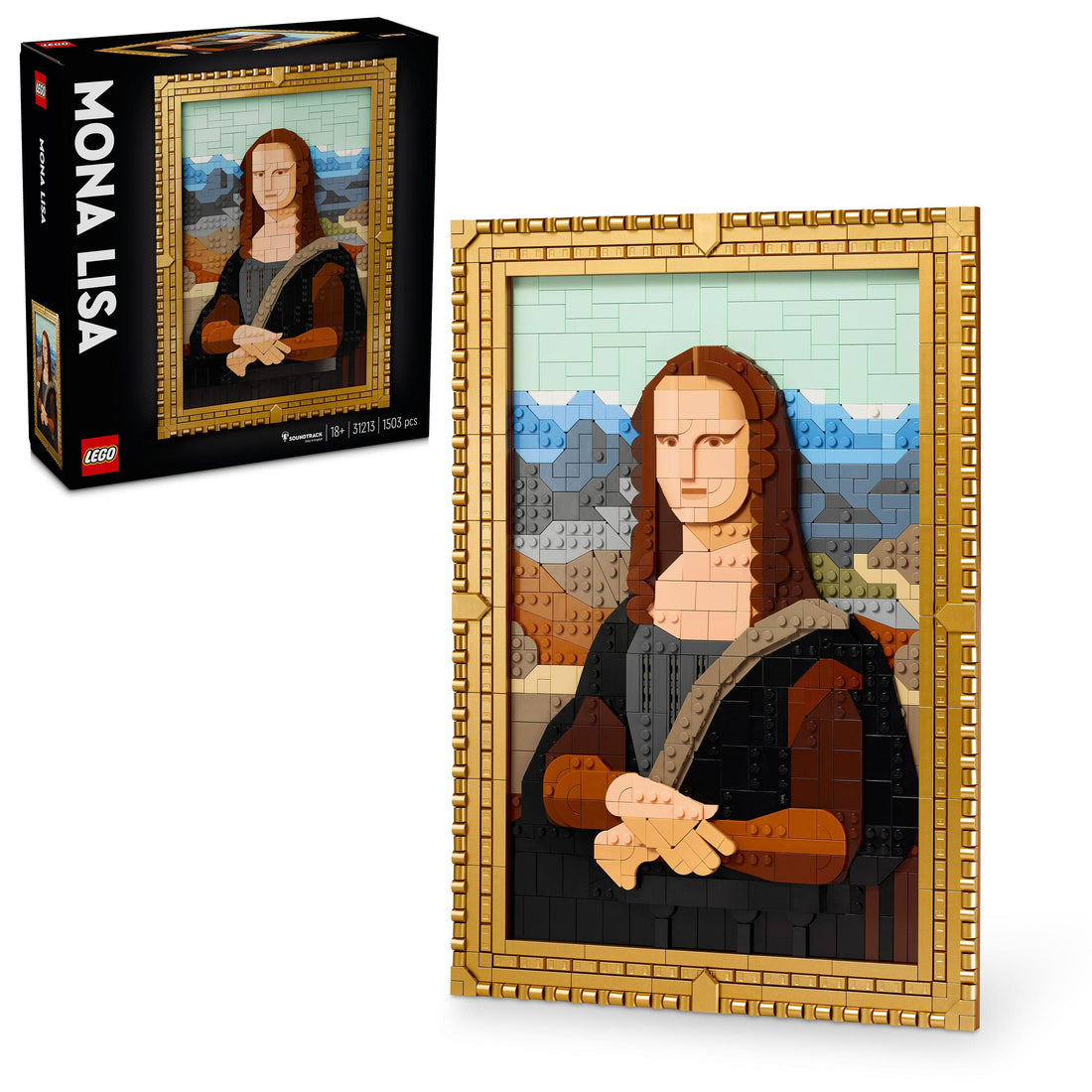 مجموعة بناء لوحة موناليزا 31213 للبالغين من LEGO® Art