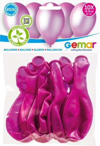 10  LATEX BALLOONS PURPLE