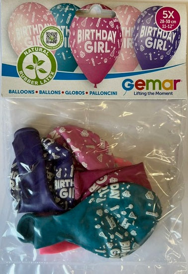 BIRTHDAY GIRL BALLOONS