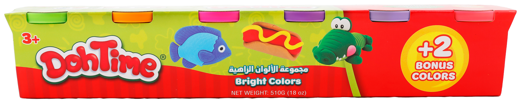 DohTime Bright Colors 4+2 Pack