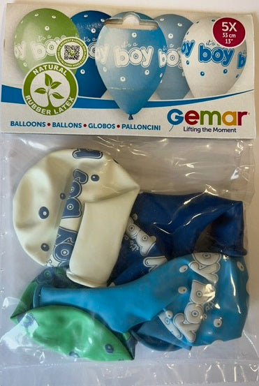 5 PCS IT'S A BOY BUBBLES