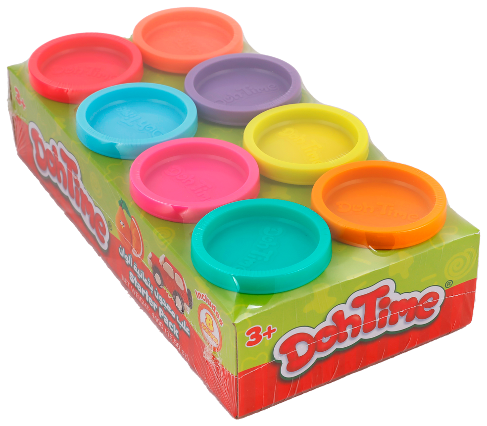DohTime Starter Pack Bright Colors 8 cans (2 oz)