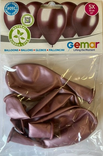 SHINY PINK BALLOONS 33CM