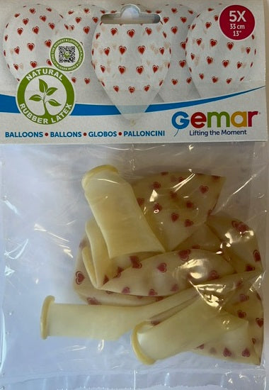 5 PCS RED CONFETTI HEARTS