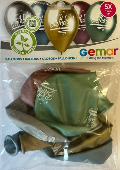 5 PCS HAPPY BIRTHDAY