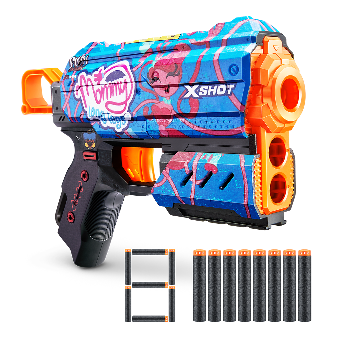 X-Shot Skins Flux (8 Darts) Poppy Playtime