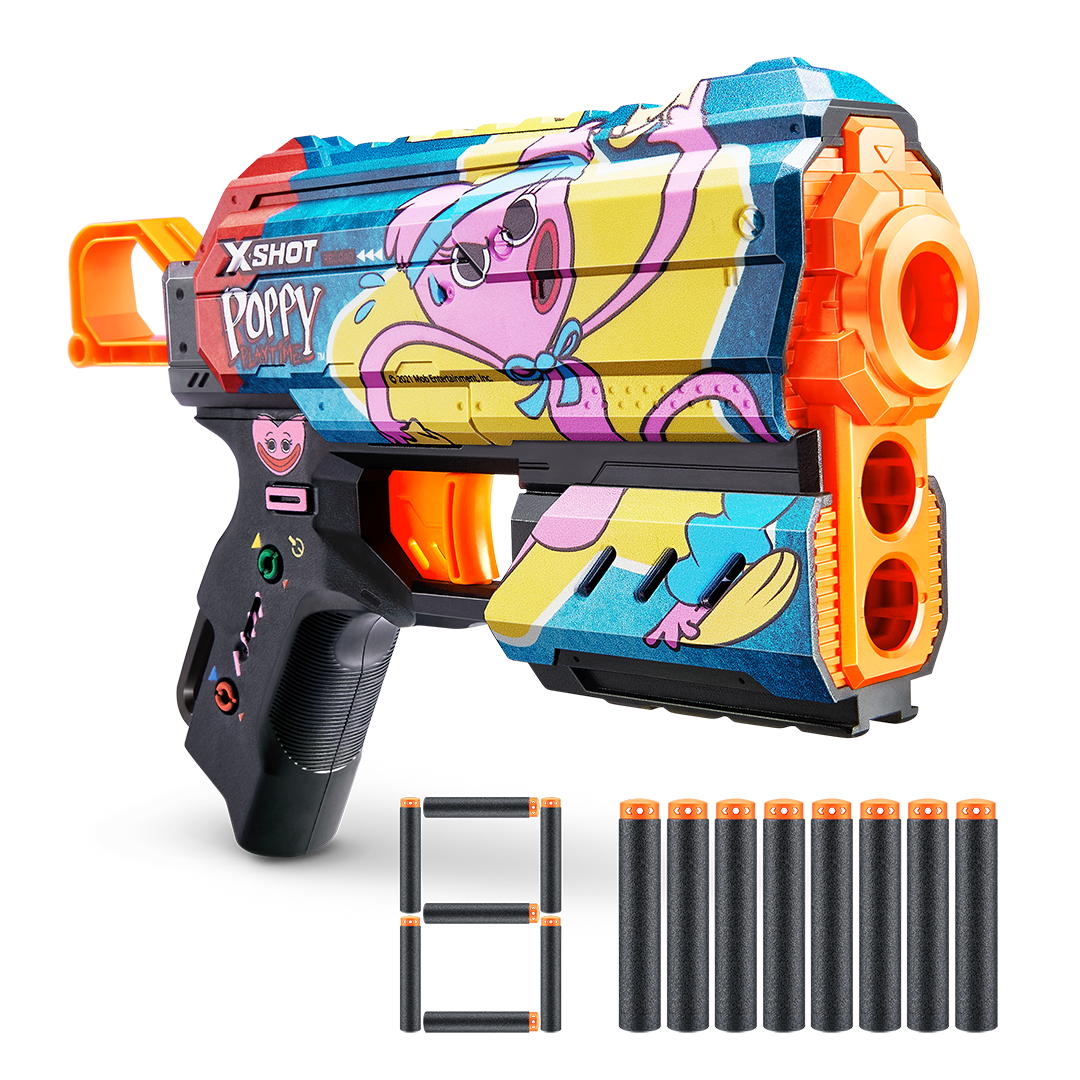 X-Shot Skins Flux (8 Darts) Poppy Playtime