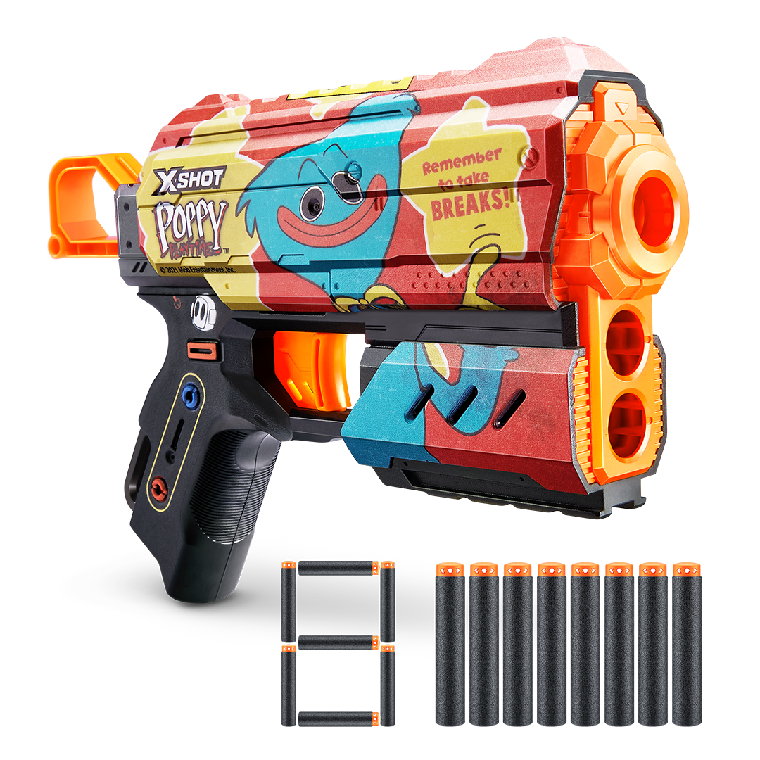 X-Shot Skins Flux (8 Darts) Poppy Playtime