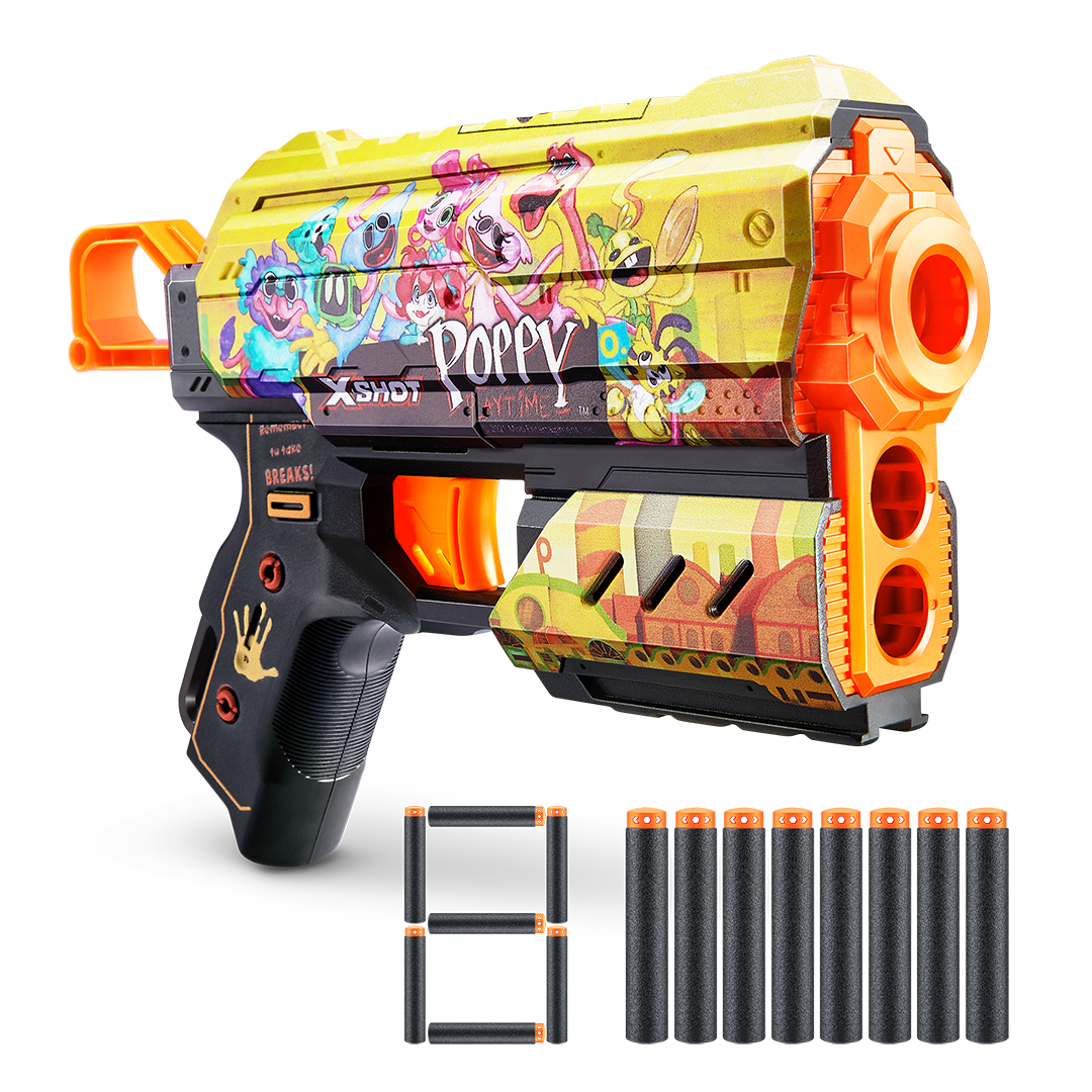 X-Shot Skins Flux (8 Darts) Poppy Playtime