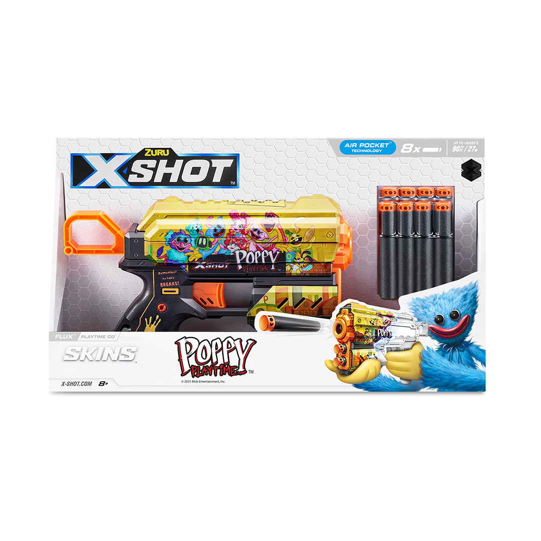 X-Shot Skins Flux (8 Darts) Poppy Playtime