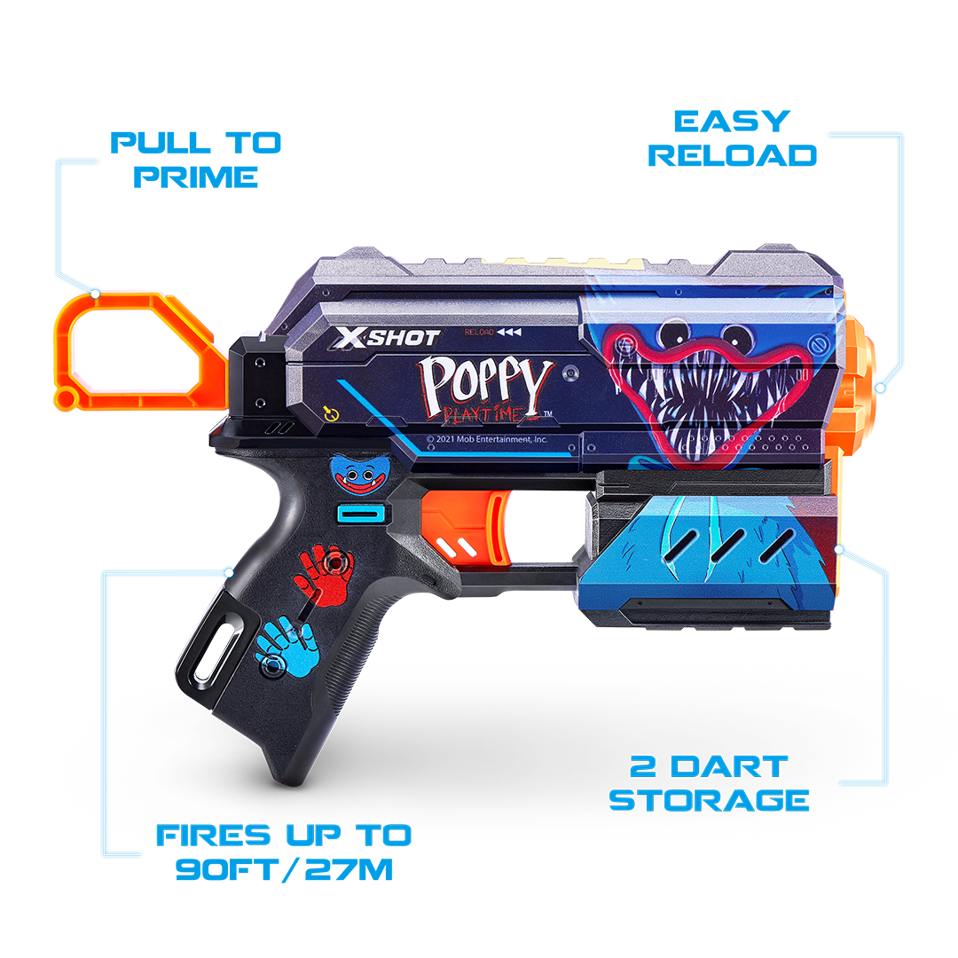 X-Shot Skins Flux (8 Darts) Poppy Playtime