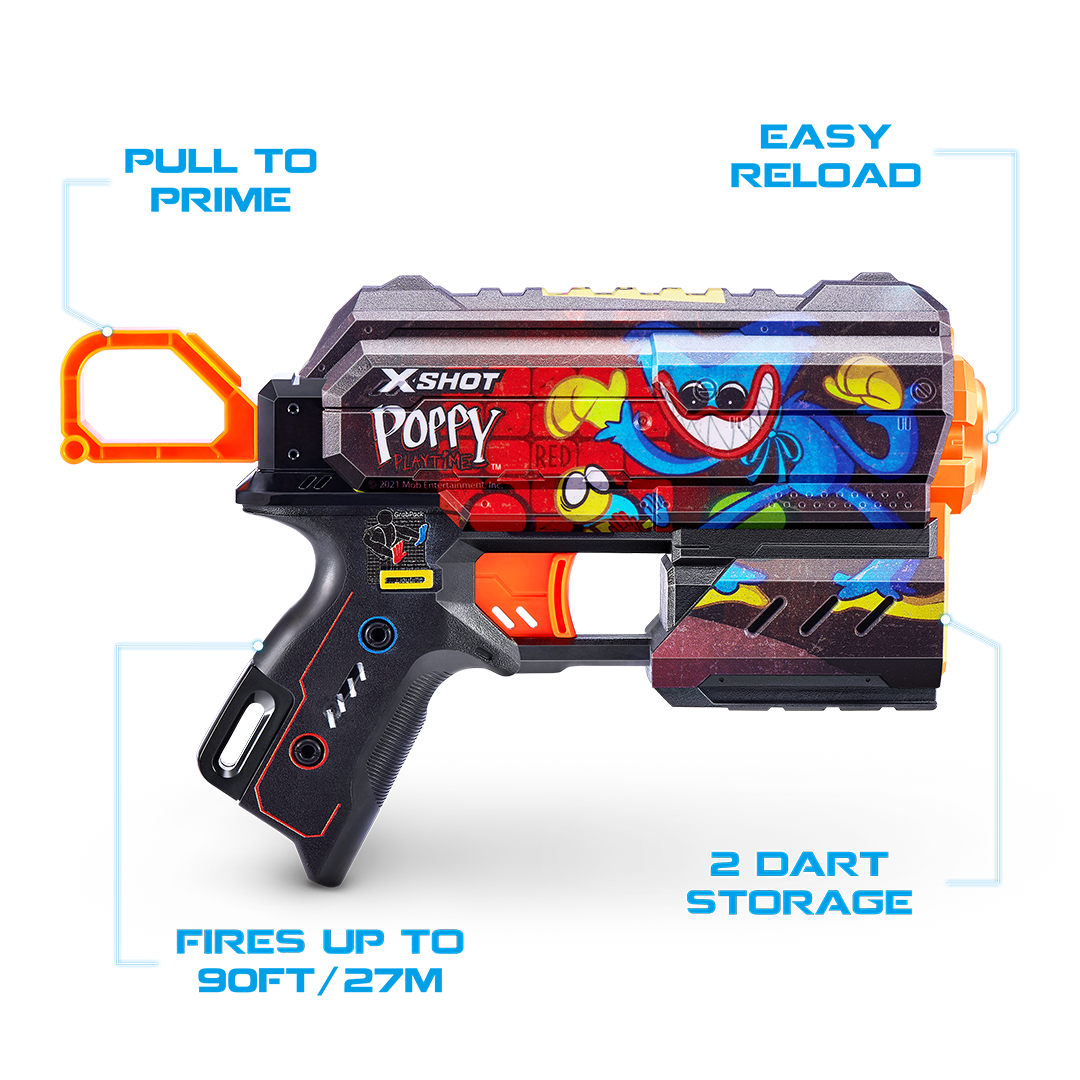 X-Shot Skins Flux (8 Darts) Poppy Playtime
