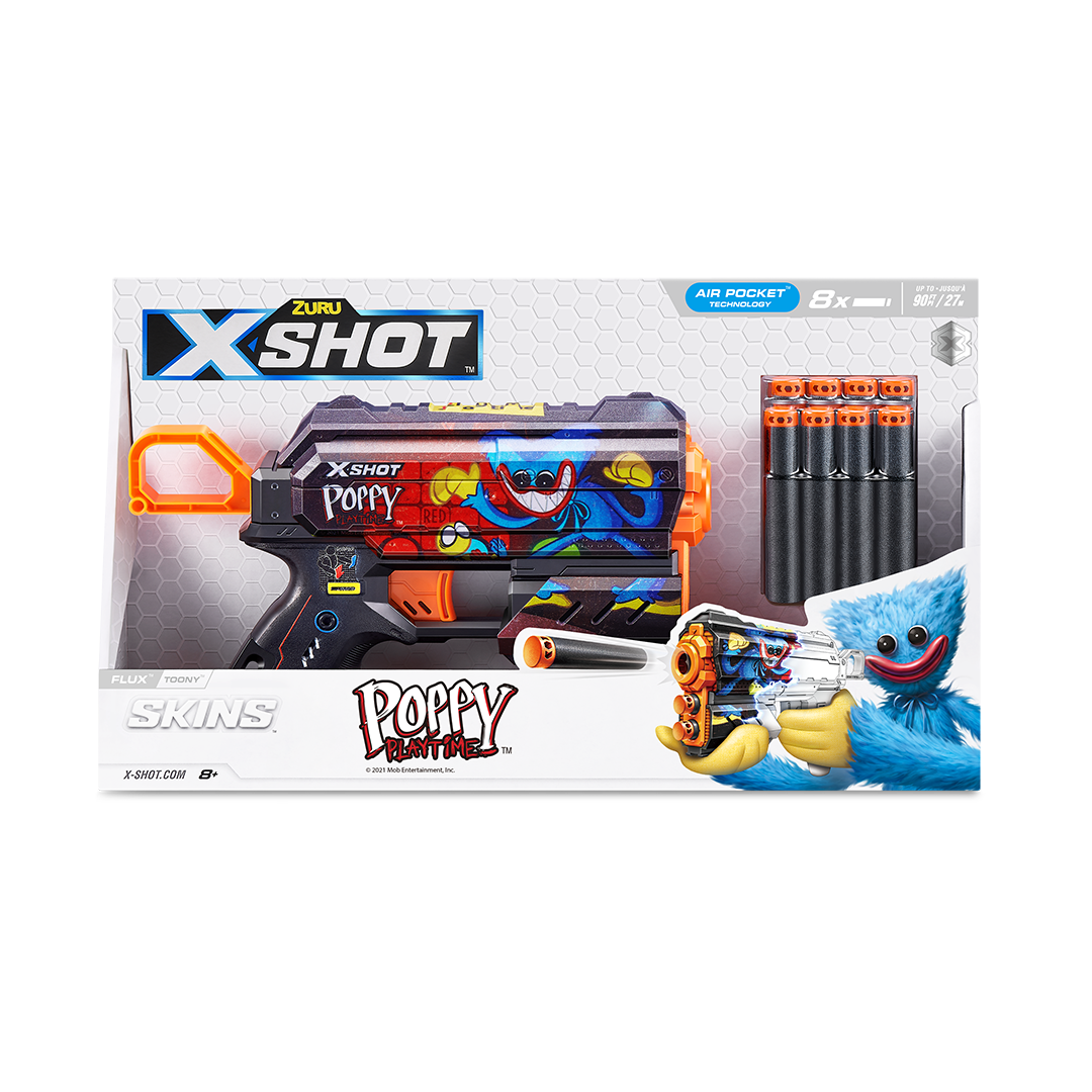 X-Shot Skins Flux (8 Darts) Poppy Playtime