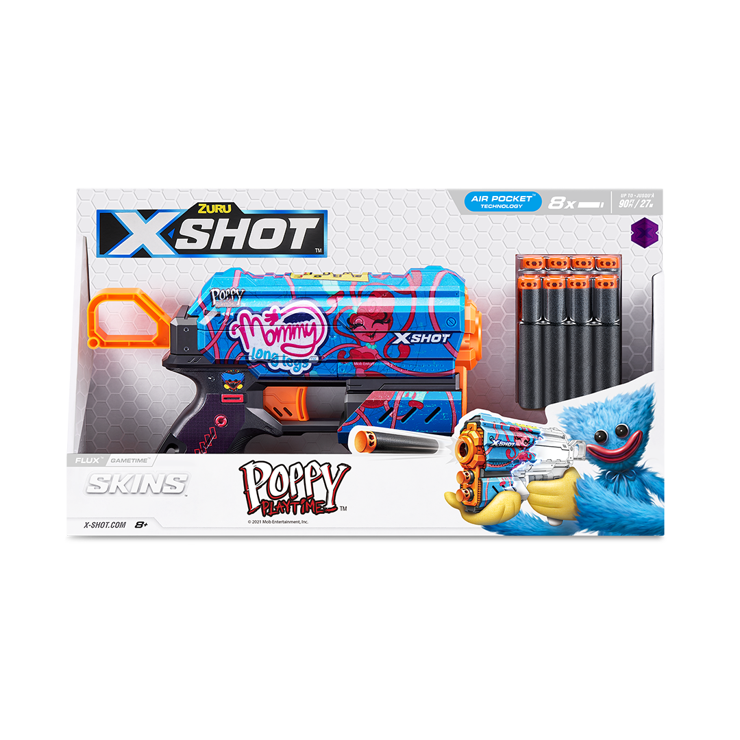 X-Shot Skins Flux (8 Darts) Poppy Playtime