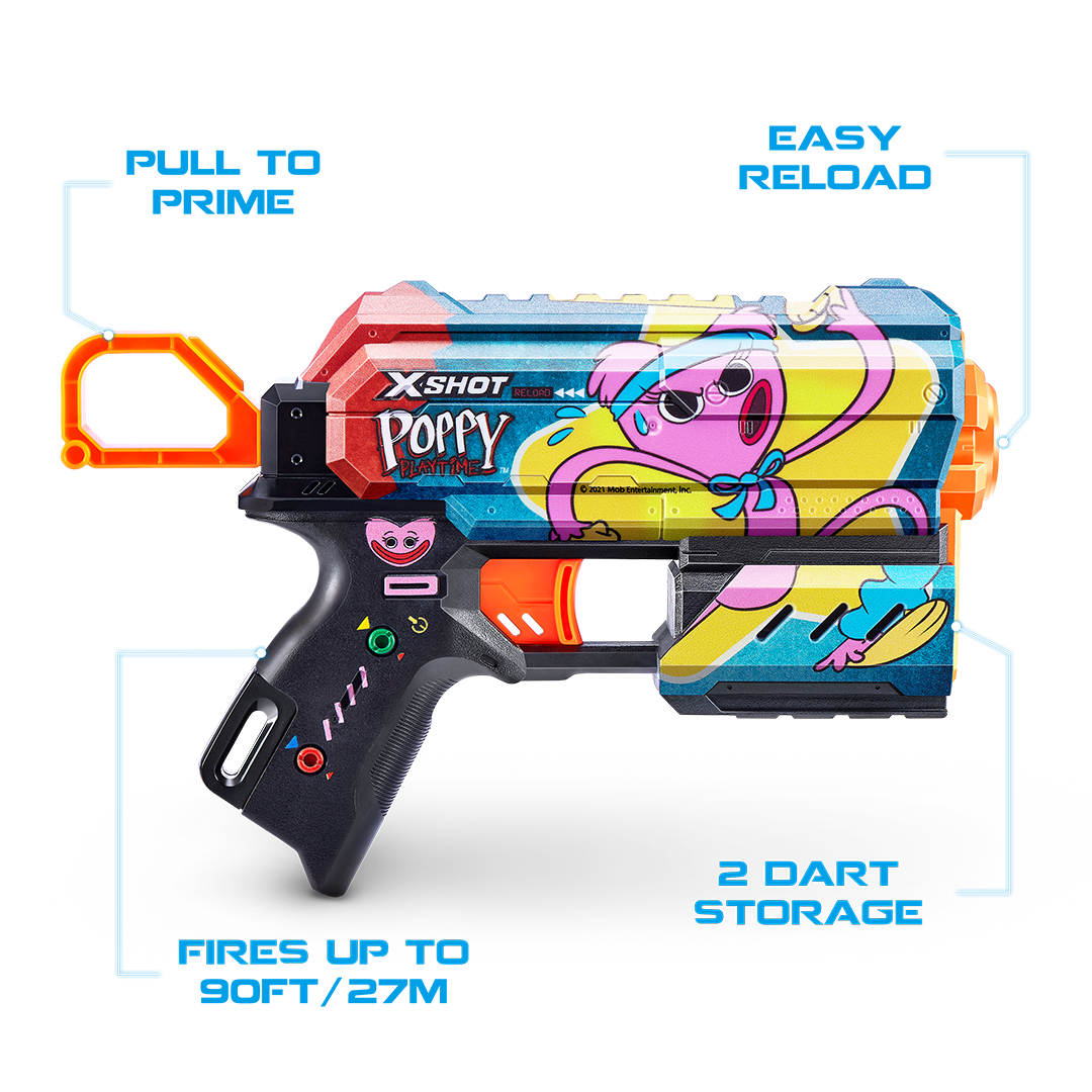 X-Shot Skins Flux (8 Darts) Poppy Playtime