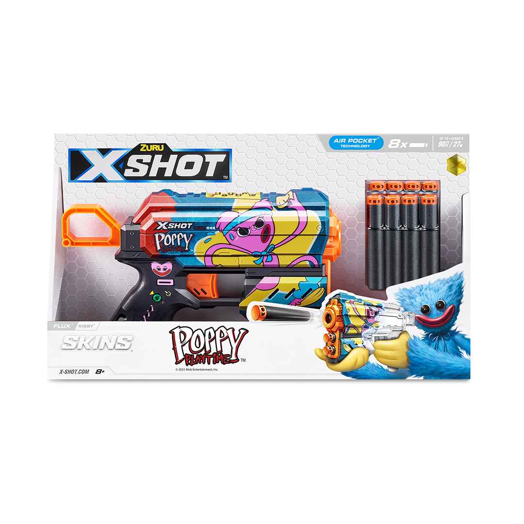 X-Shot Skins Flux (8 Darts) Poppy Playtime