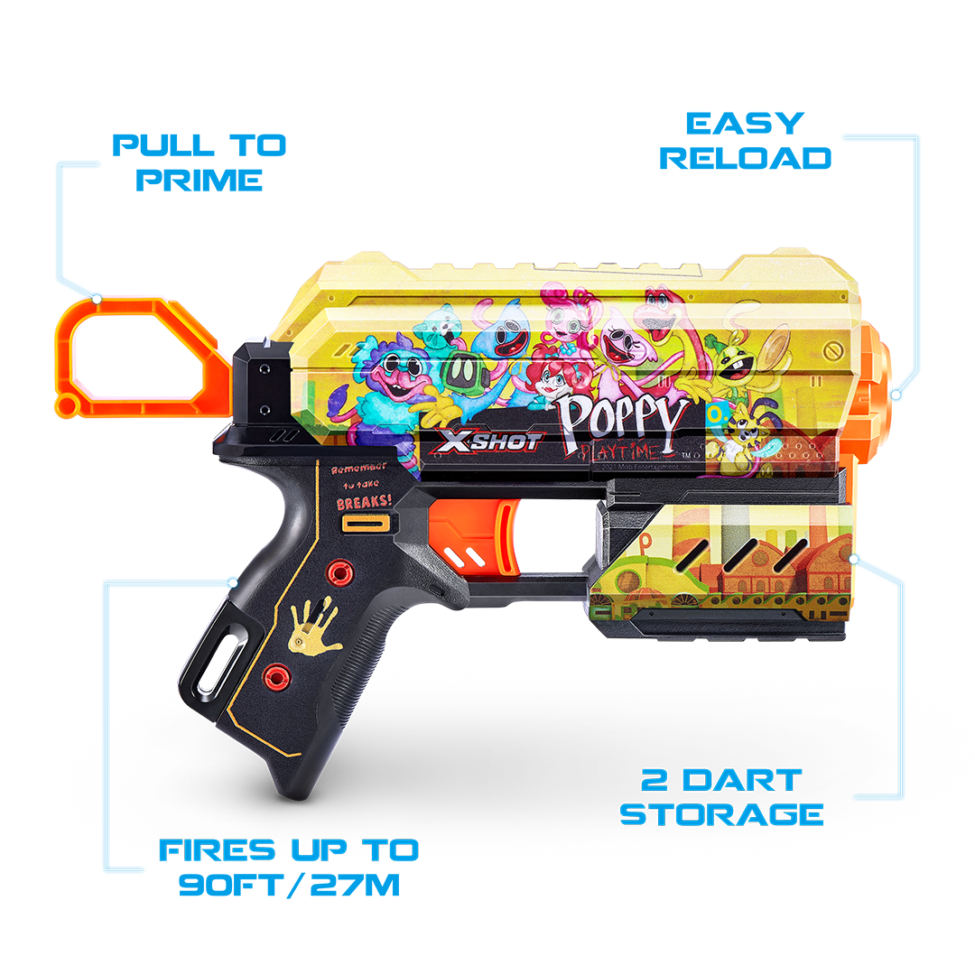 X-Shot Skins Flux (8 Darts) Poppy Playtime