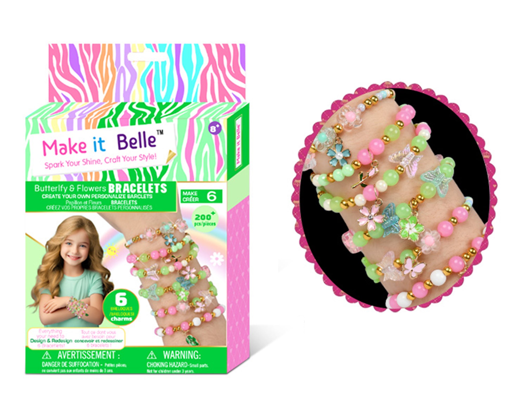 Butterfly & Flowers Bracelets