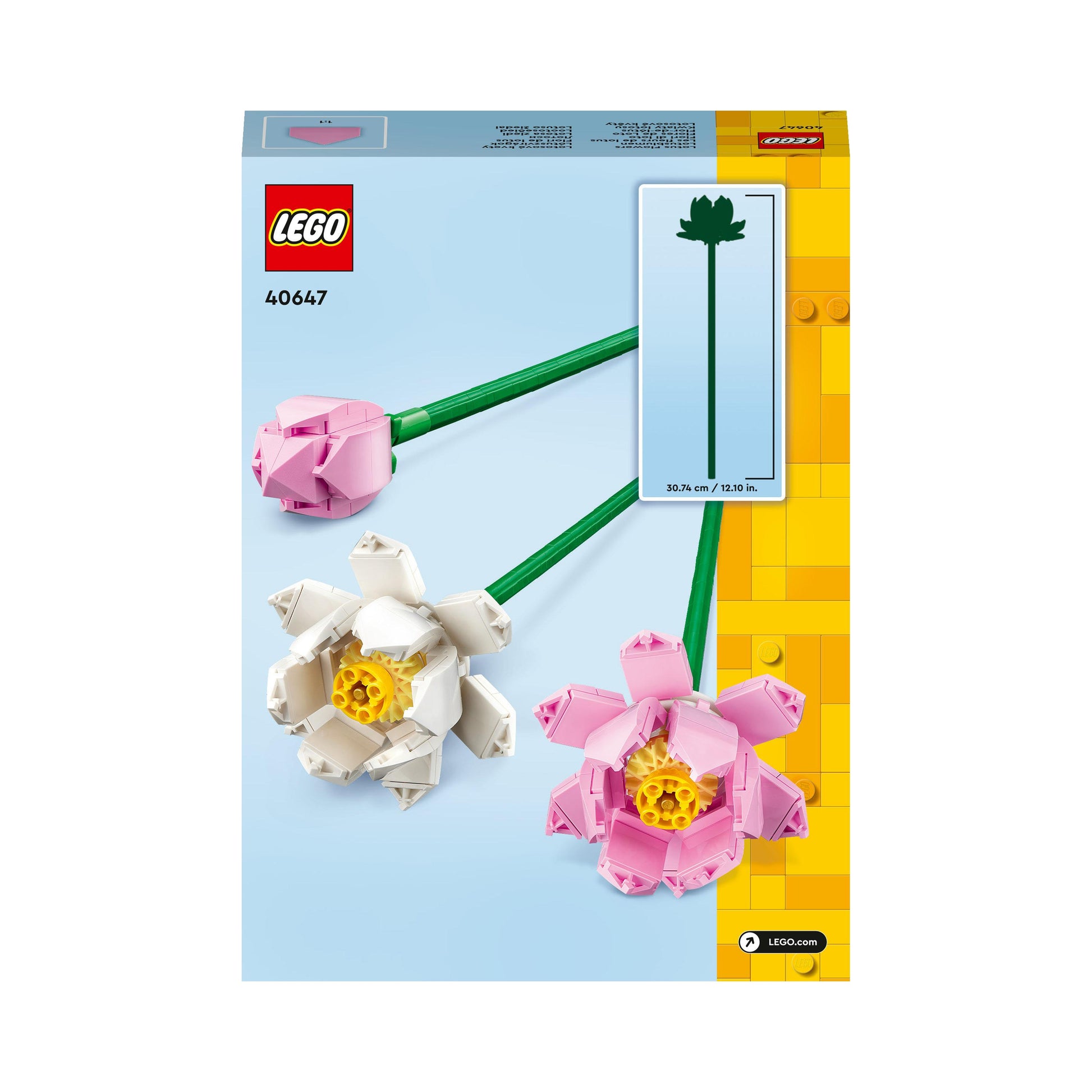 LEGO® Lotus Flowers 40647 Building Toy Set for Ages 8+ (220 Pieces)