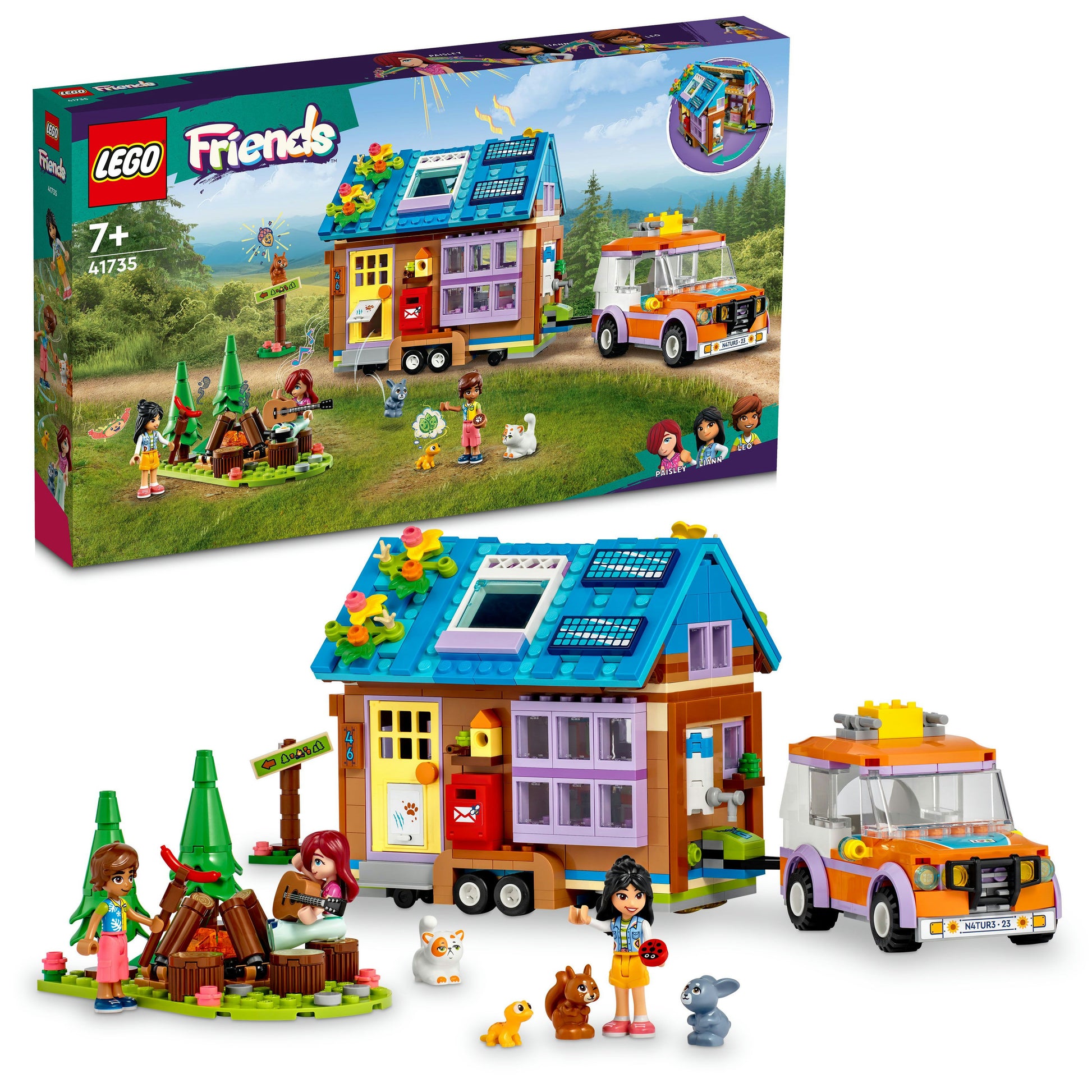 LEGO® Friends Mobile Tiny House 41735 Building Toy Set (785 Pieces)