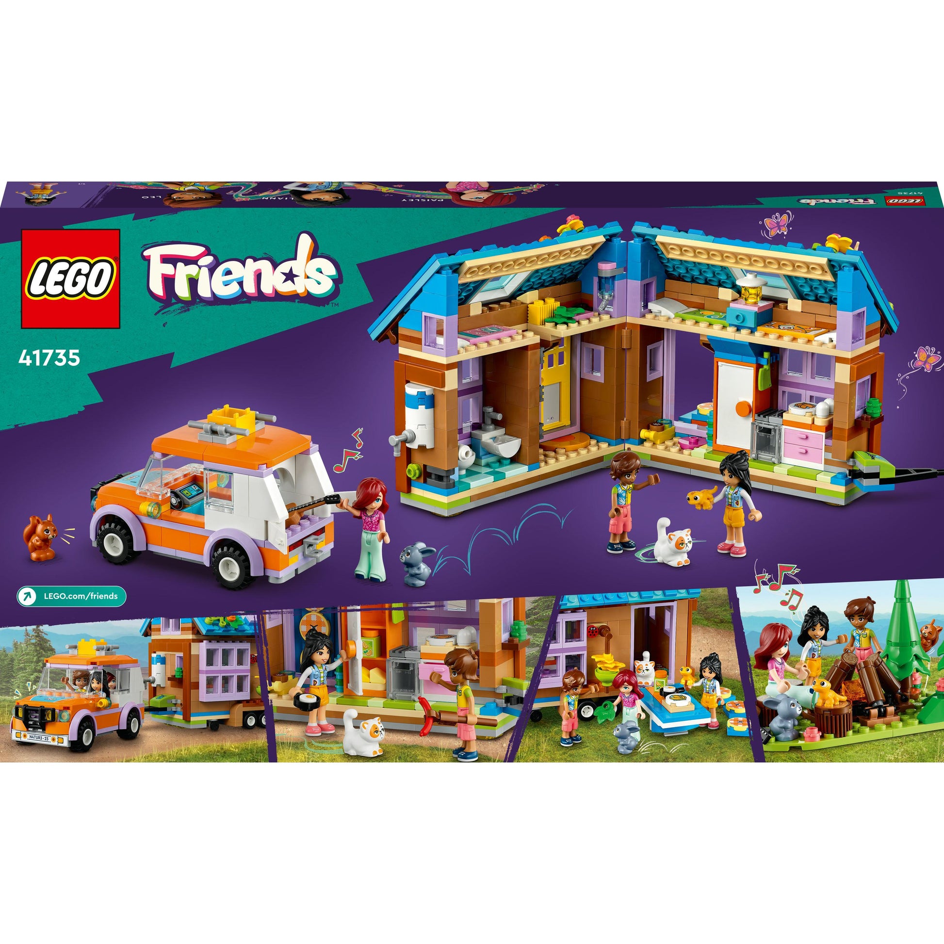 LEGO® Friends Mobile Tiny House 41735 Building Toy Set (785 Pieces)