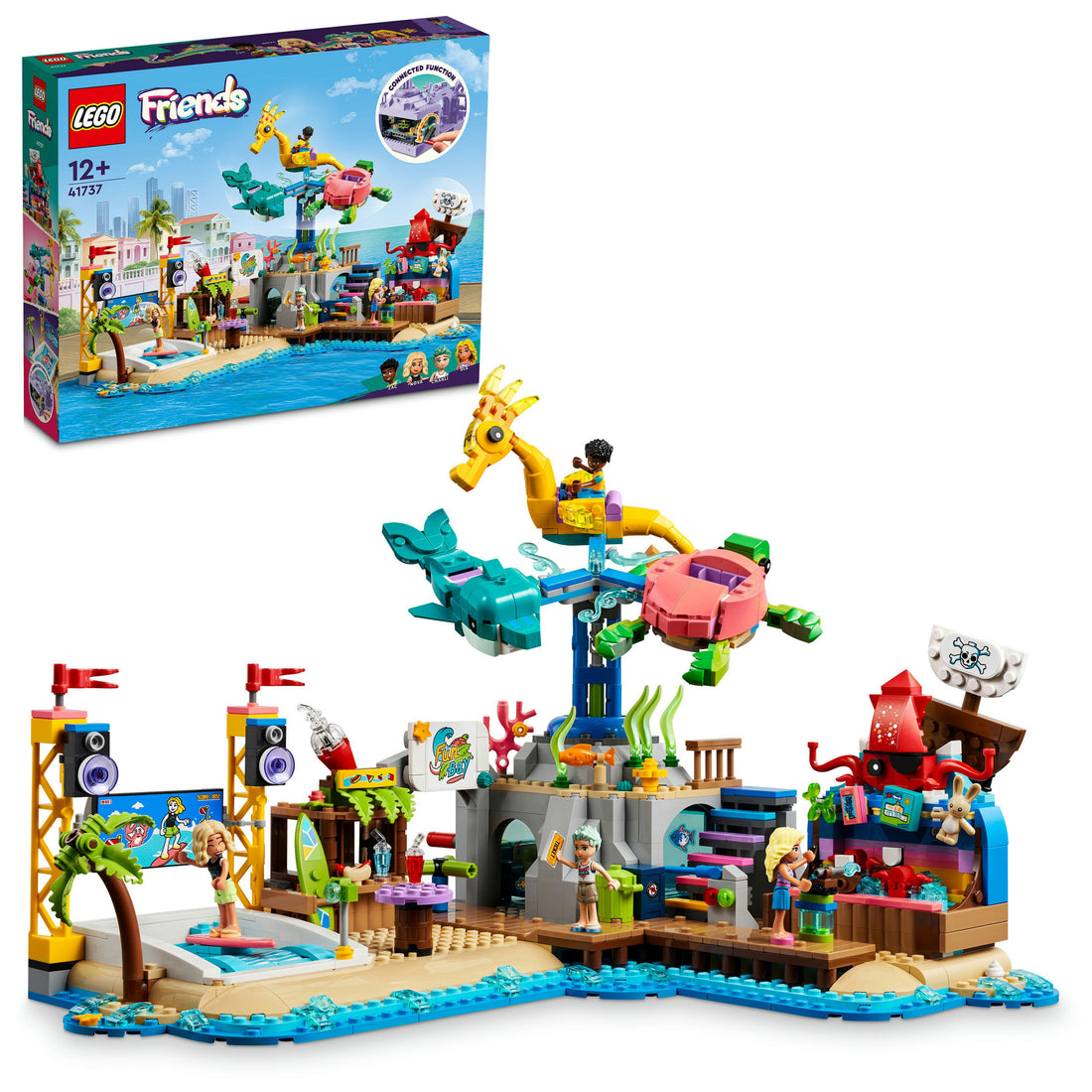LEGO® Friends Beach Amusement Park 41737 Building Toy Set (1,348 Pieces)