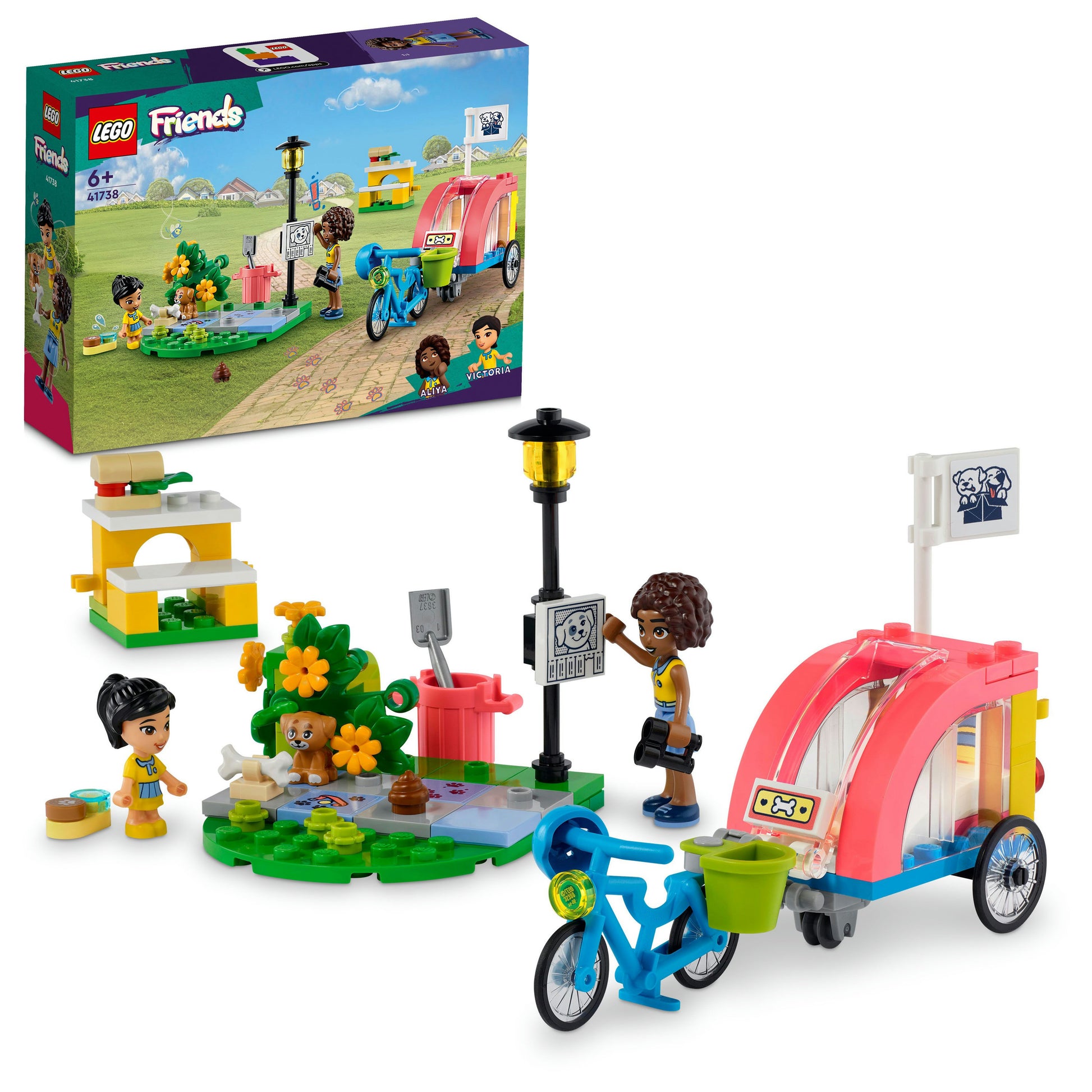 LEGO® Friends Dog Rescue Bike 41738 Building Toy Set (125 Pieces)