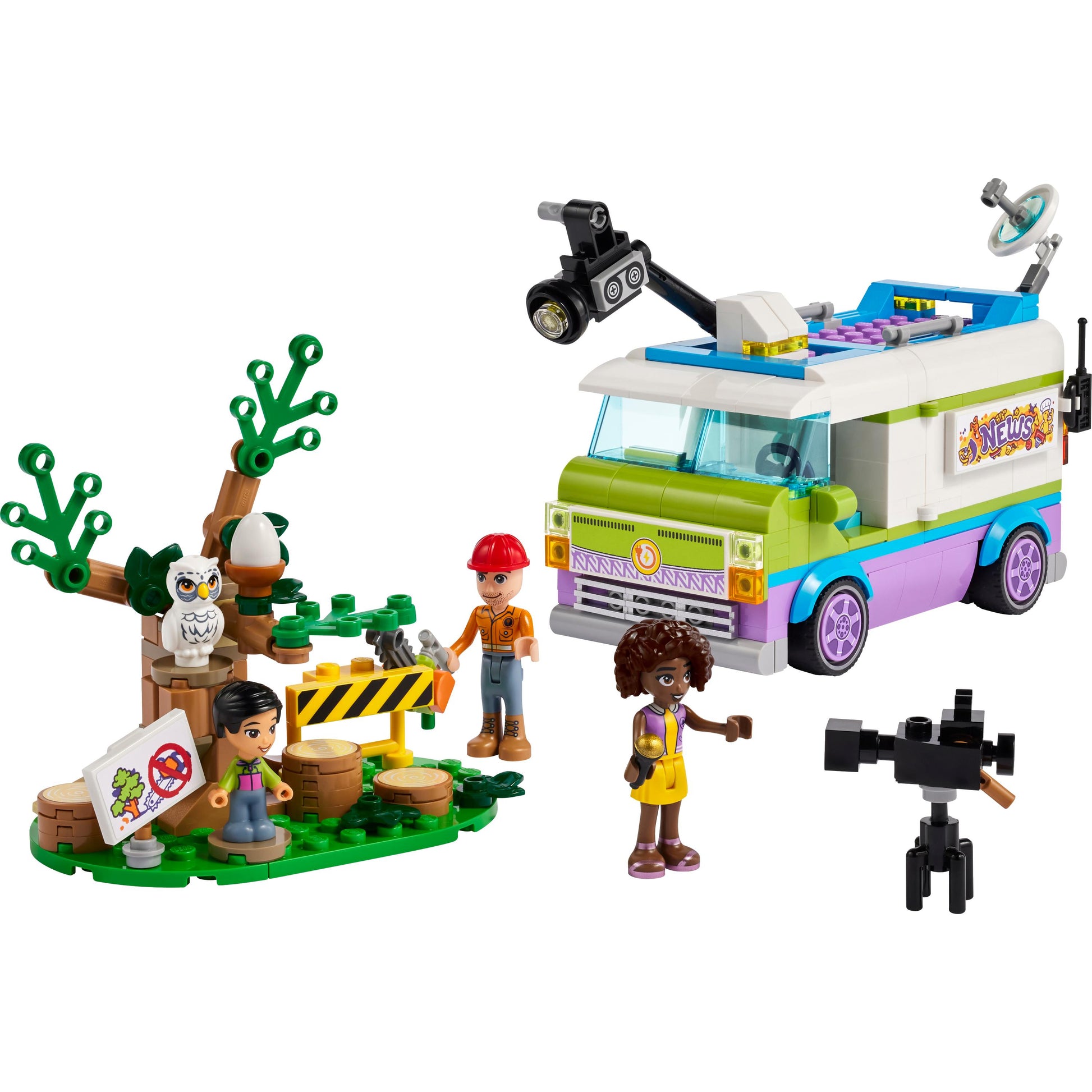 LEGO® Friends Newsroom Van 41749 Building Toy Set (446 Pieces)