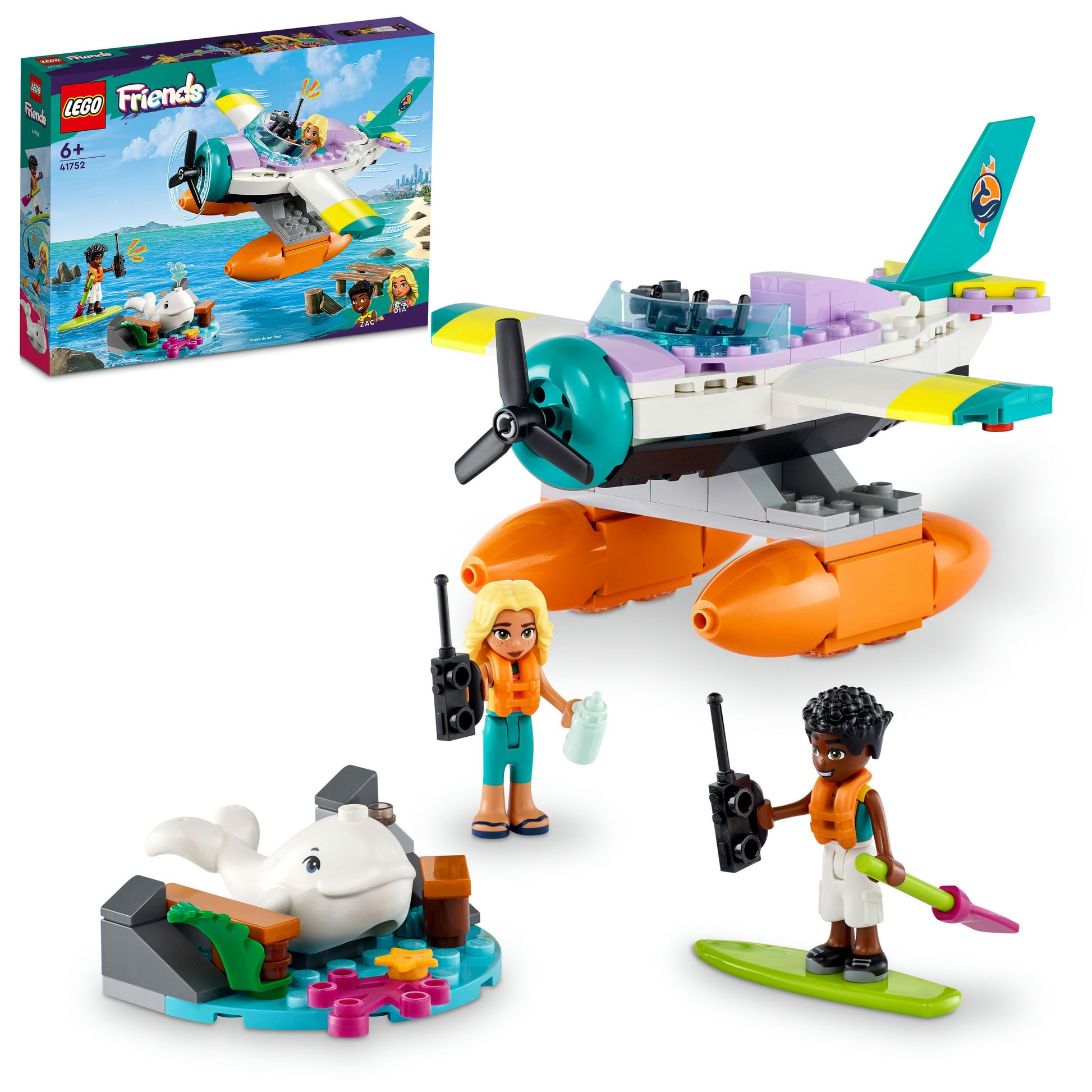 LEGO® Friends Sea Rescue Plane 41752 Building Toy Set (203 Pieces)