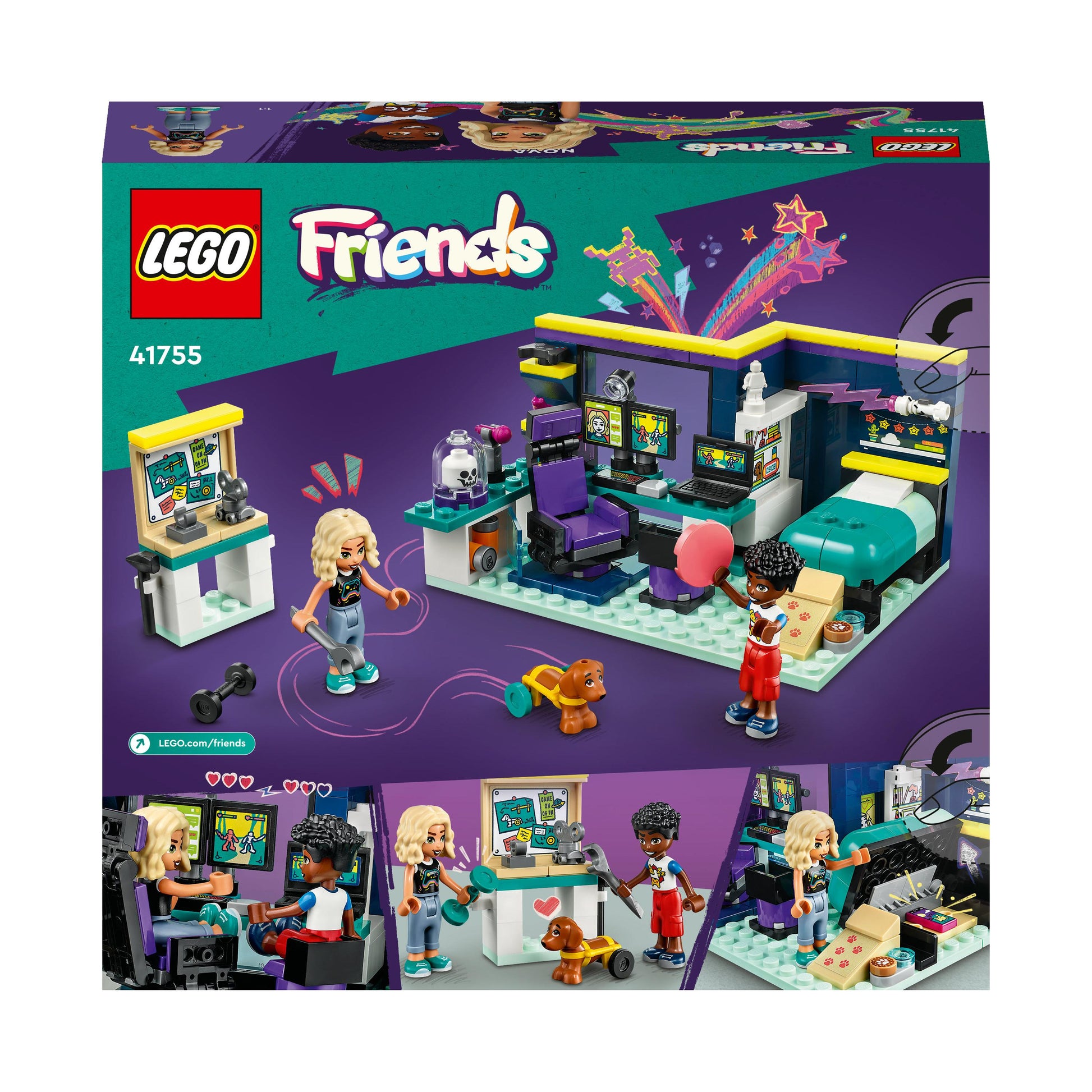 LEGO® Friends Nova's Room 41755 Building Toy Set (179 Pieces)