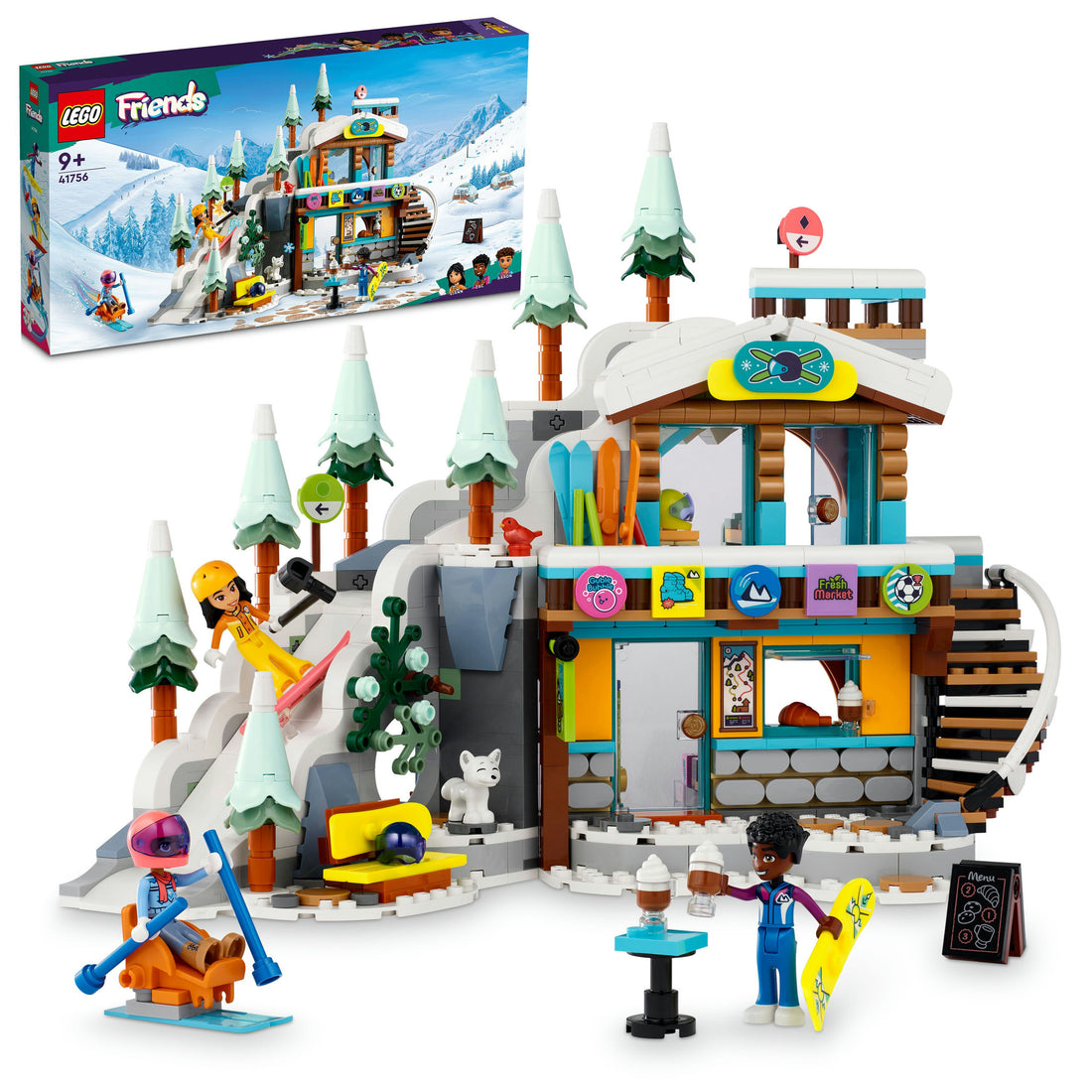 LEGO® Friends Holiday Ski Slope and Café 41756 Building Toy Set (980 Pieces)