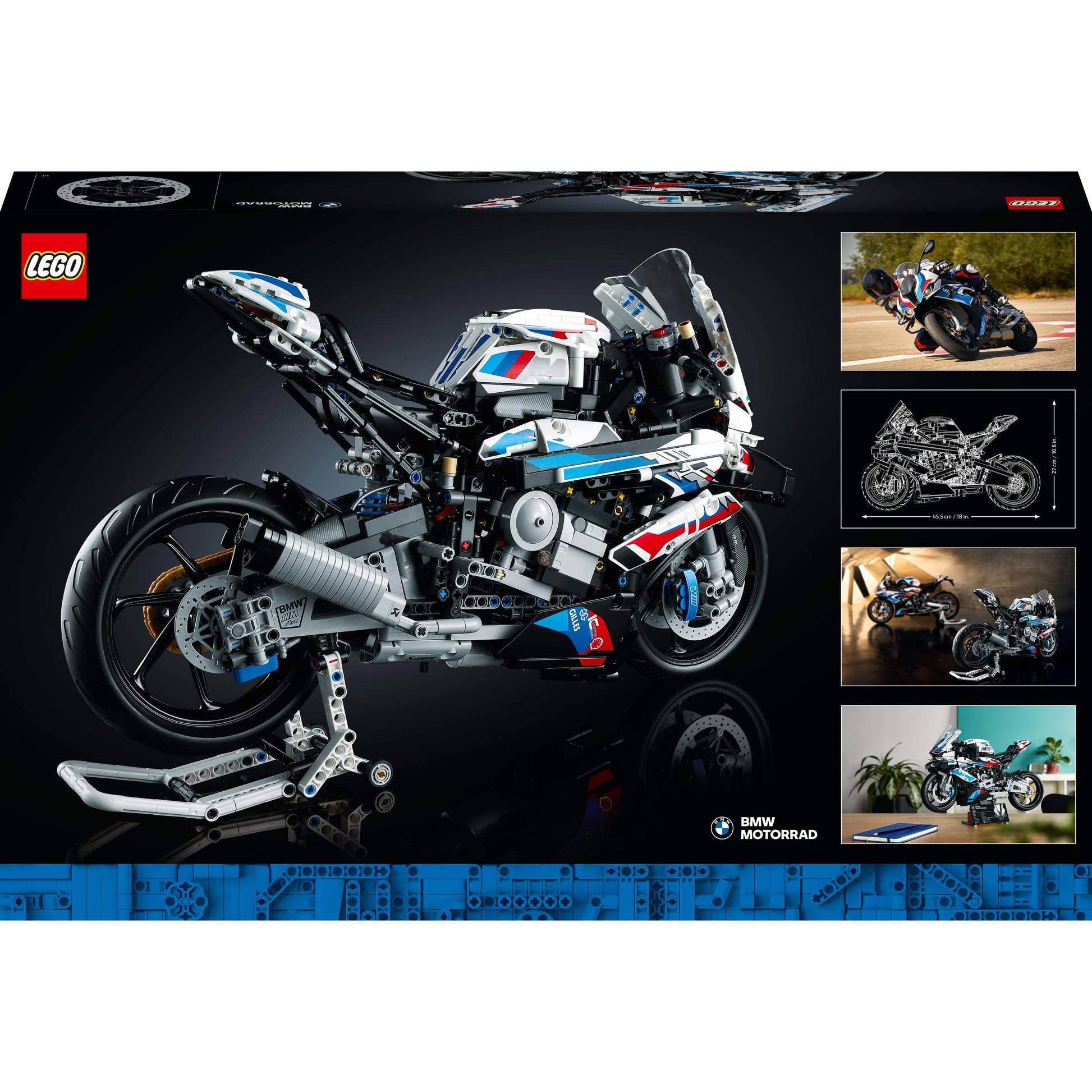 مجموعة نموذج الدراجة النارية BMW M 1000 RR من LEGO® Technic (1925 قطعة)
