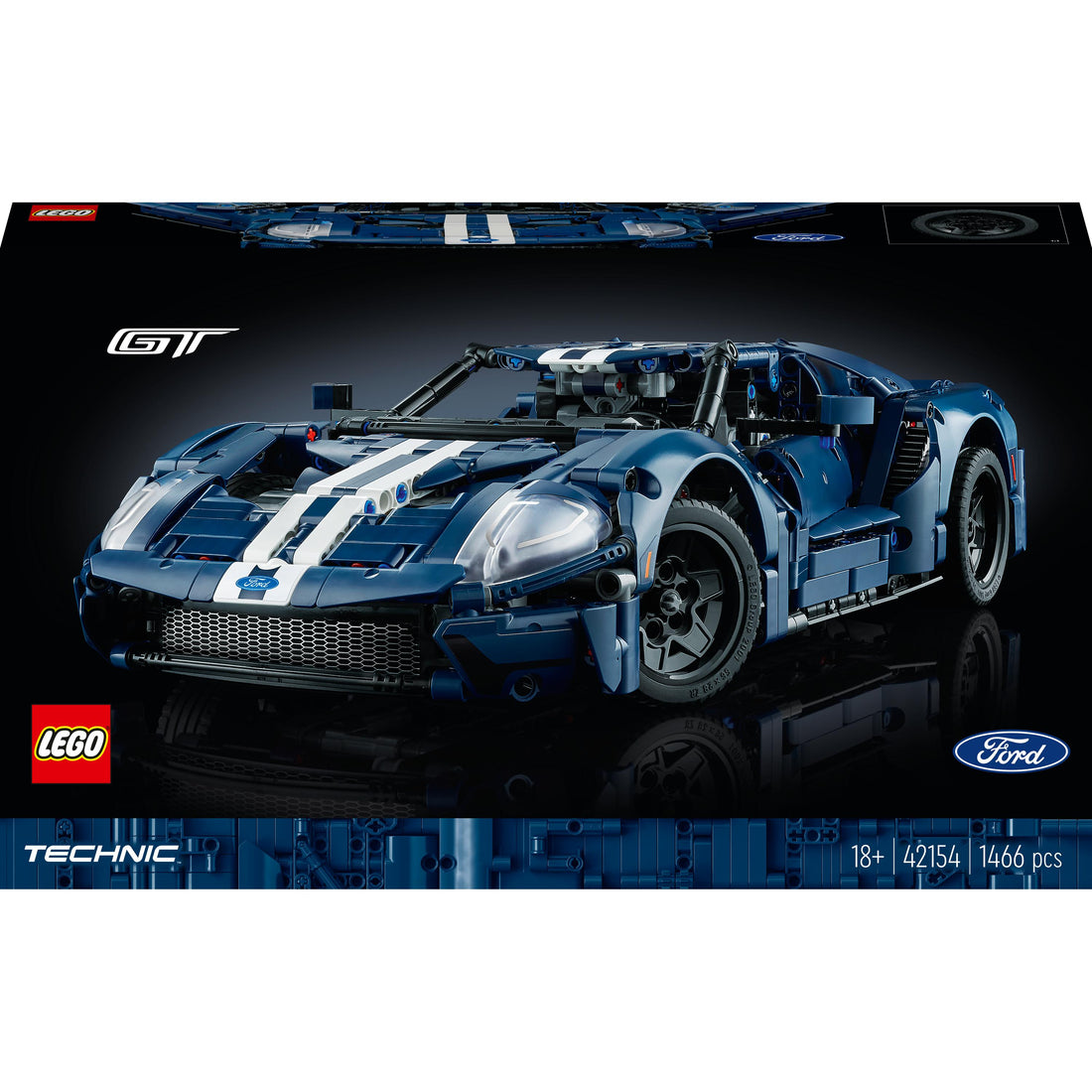 مجموعة للبالغين فورد جي تي 2022 رقم 42154 من LEGO® Technic (1466 قطعة)