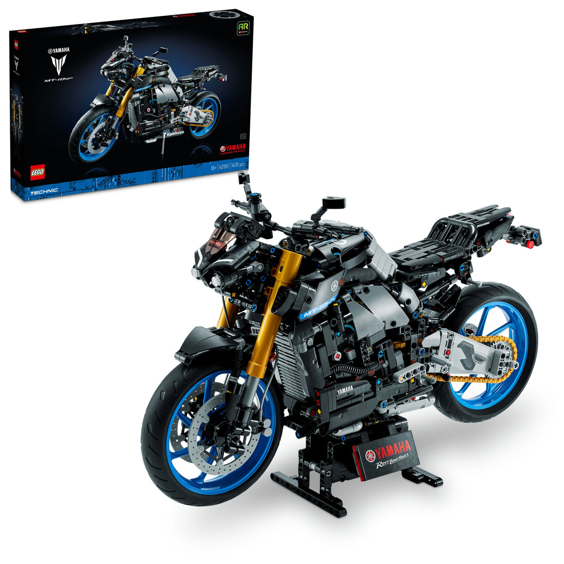 مجموعة بناء دراجة ياماها MT-10 SP رقم 42159 للبالغين من ™LEGO® Technic (1478 قطعة)