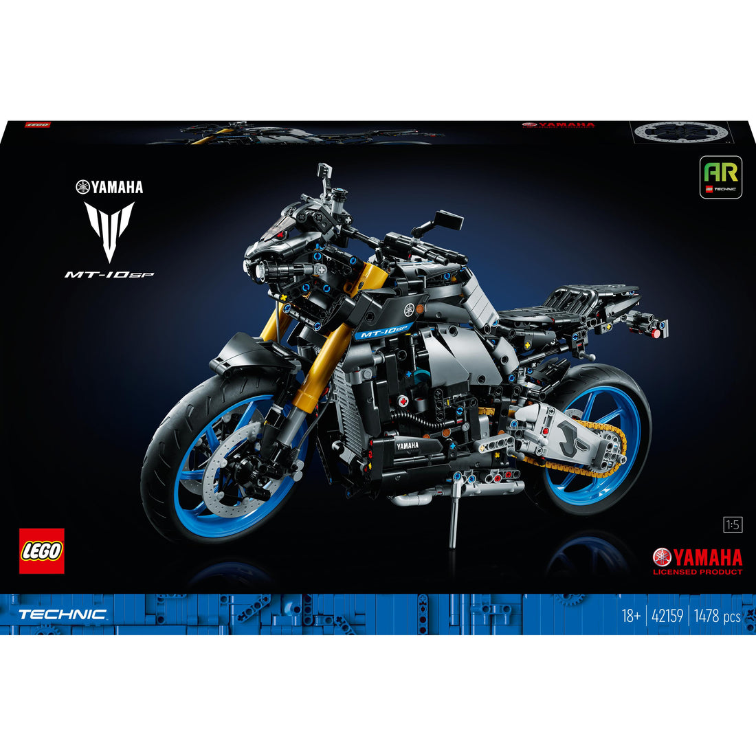 مجموعة بناء دراجة ياماها MT-10 SP رقم 42159 للبالغين من ™LEGO® Technic (1478 قطعة)