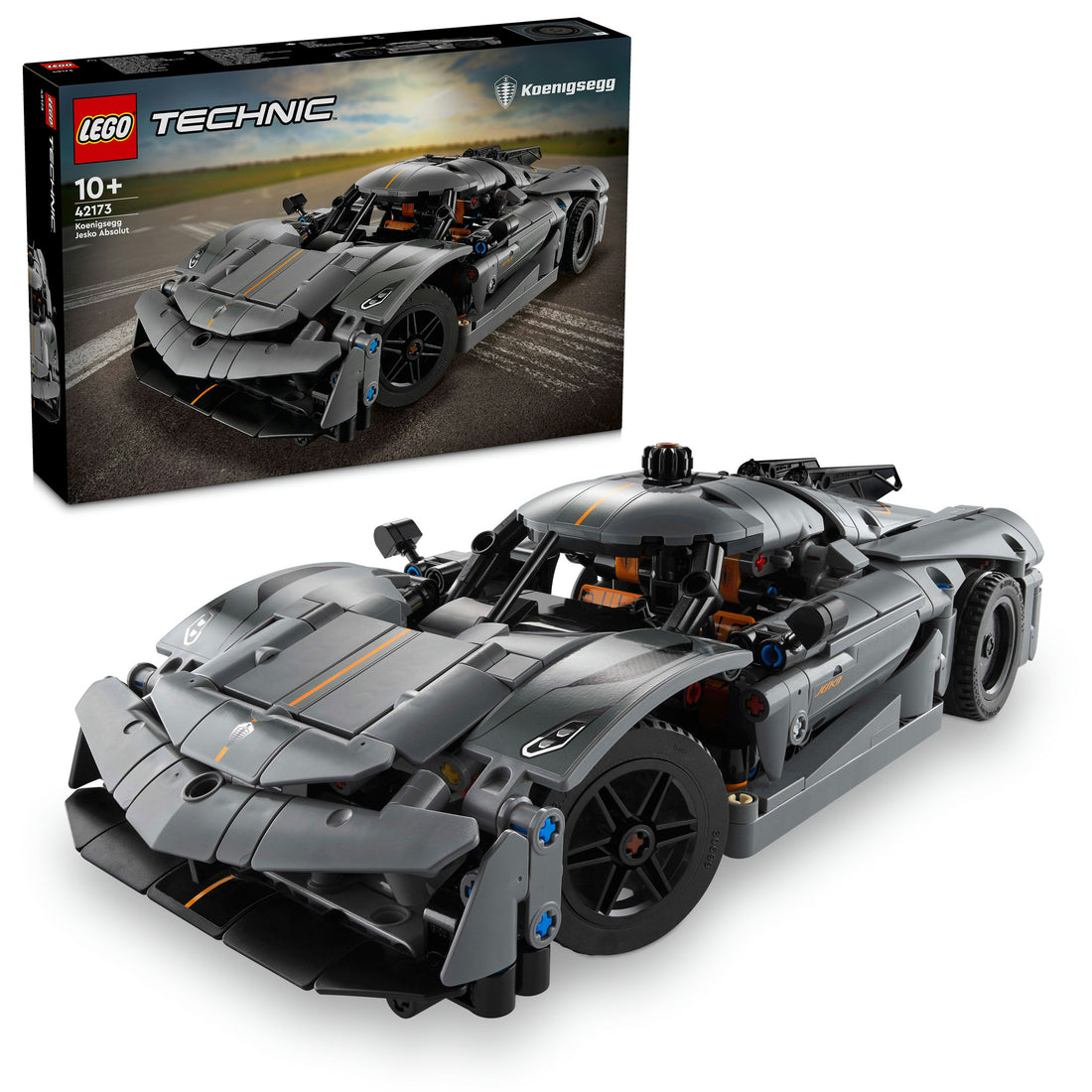 LEGO® Technic Koenigsegg Jesko Absolut Grey Hypercar 42173